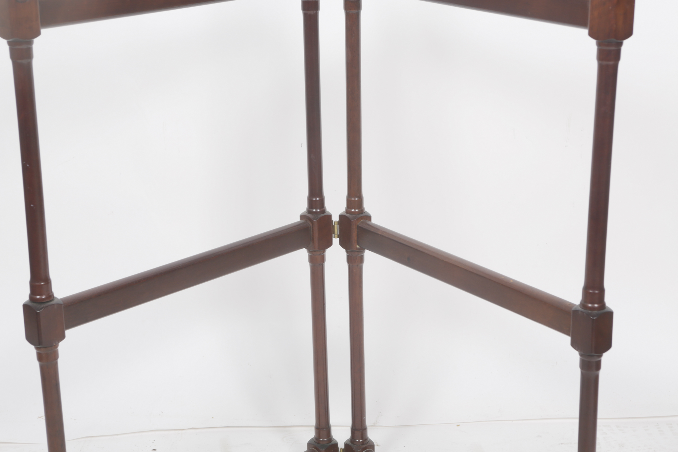 Vintage Mahogany Folding Quilt Rack