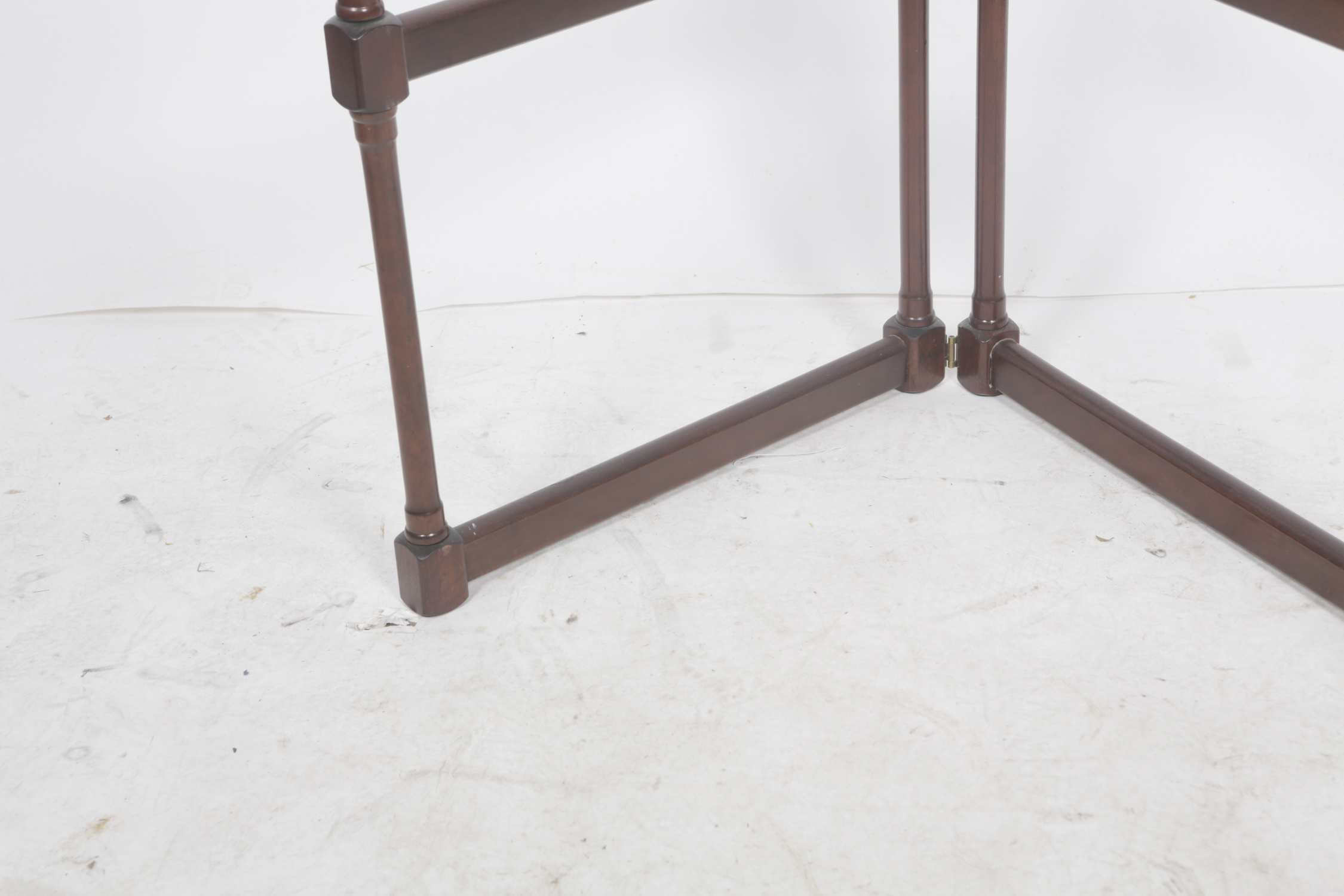 Vintage Mahogany Folding Quilt Rack