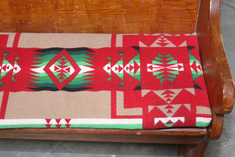 Antique Pine Church Pew Bench