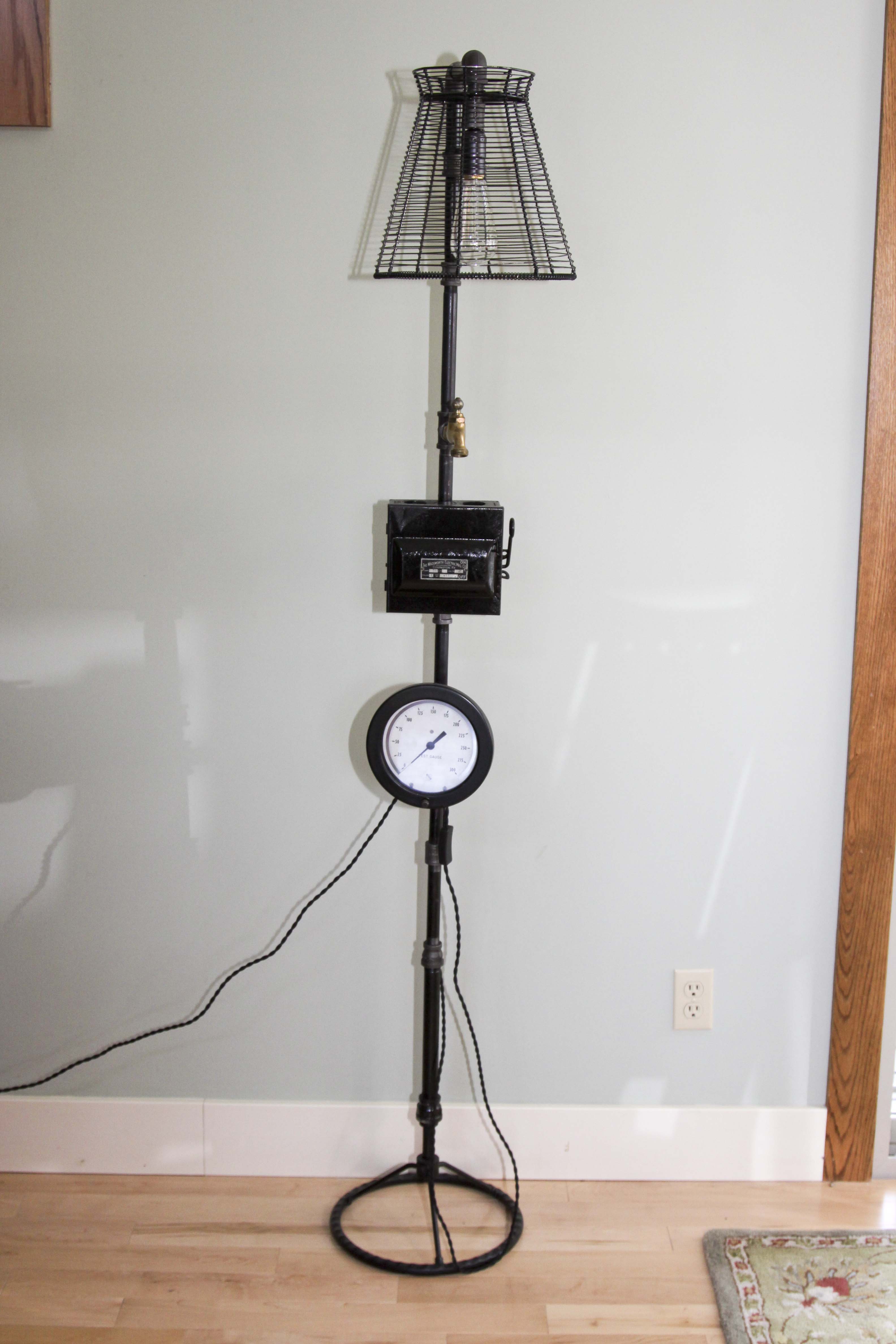 Steampunk Style Floor Lamp