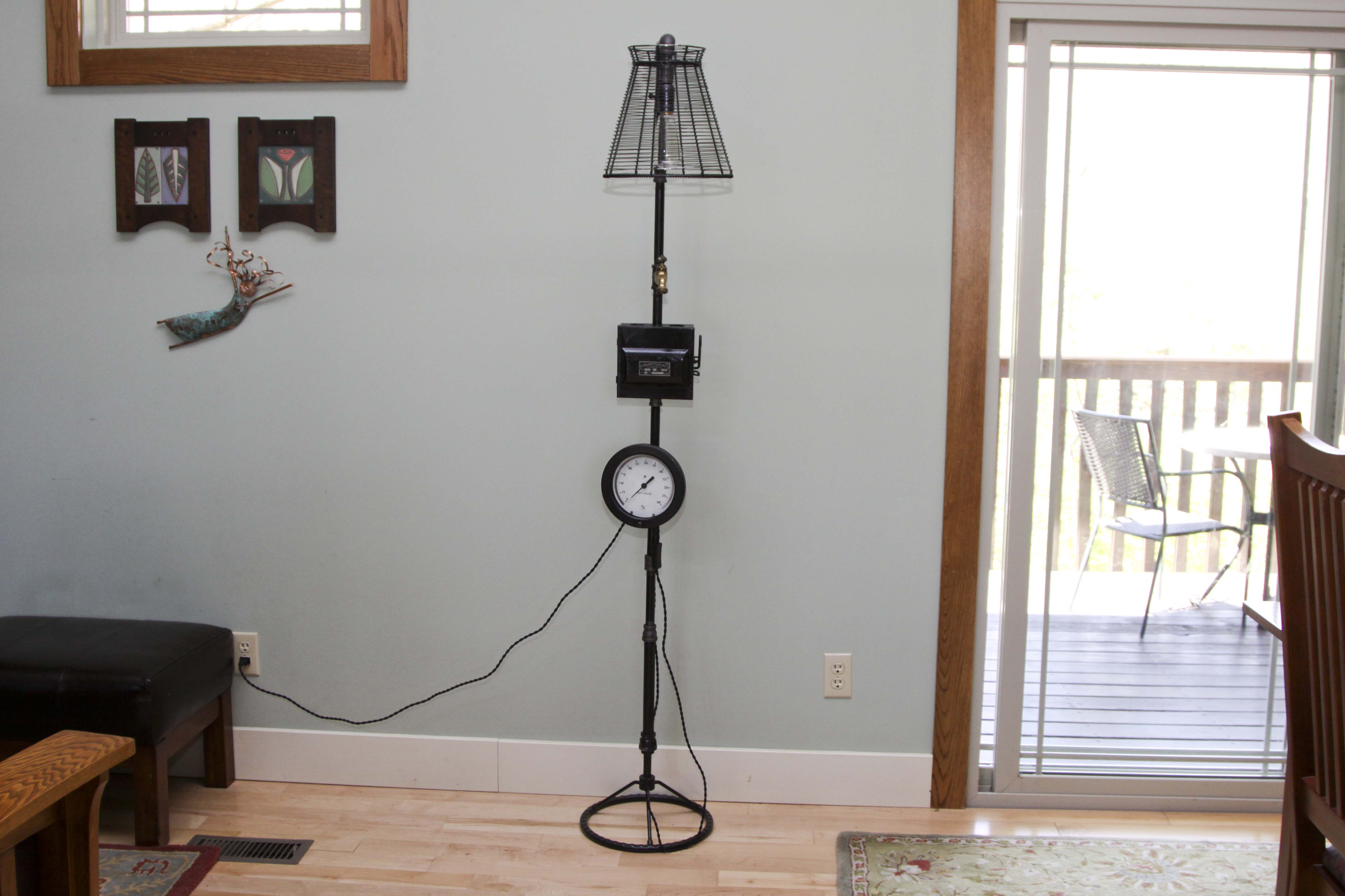 Steampunk Style Floor Lamp