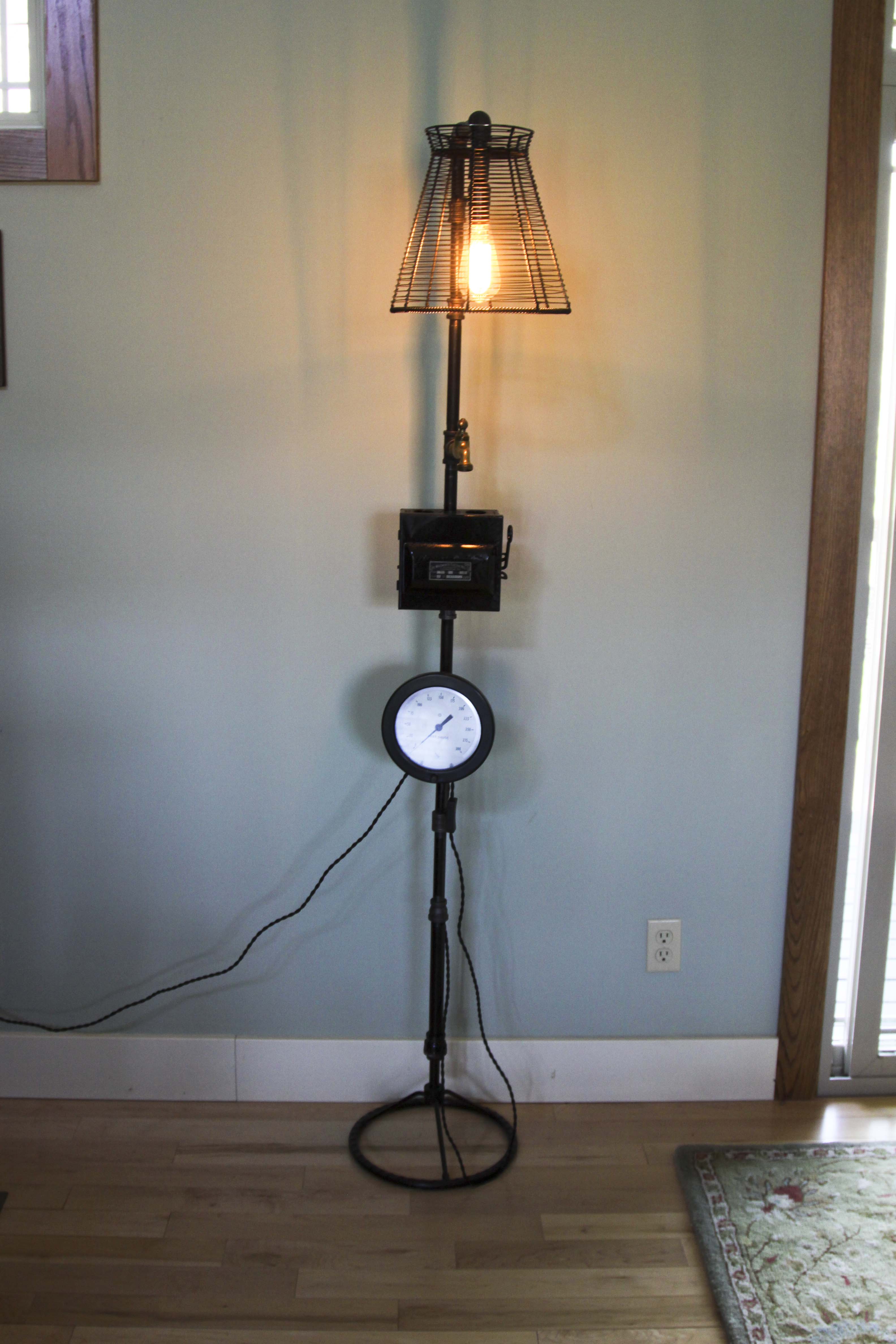 Steampunk Style Floor Lamp