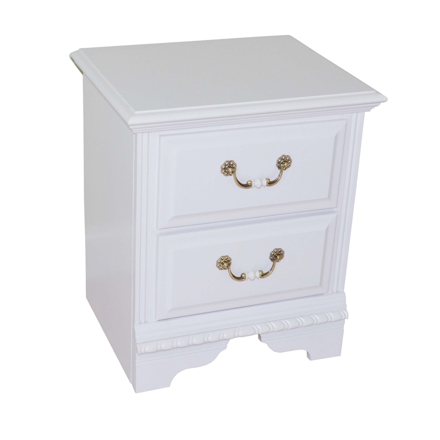 White Painted Nightstand