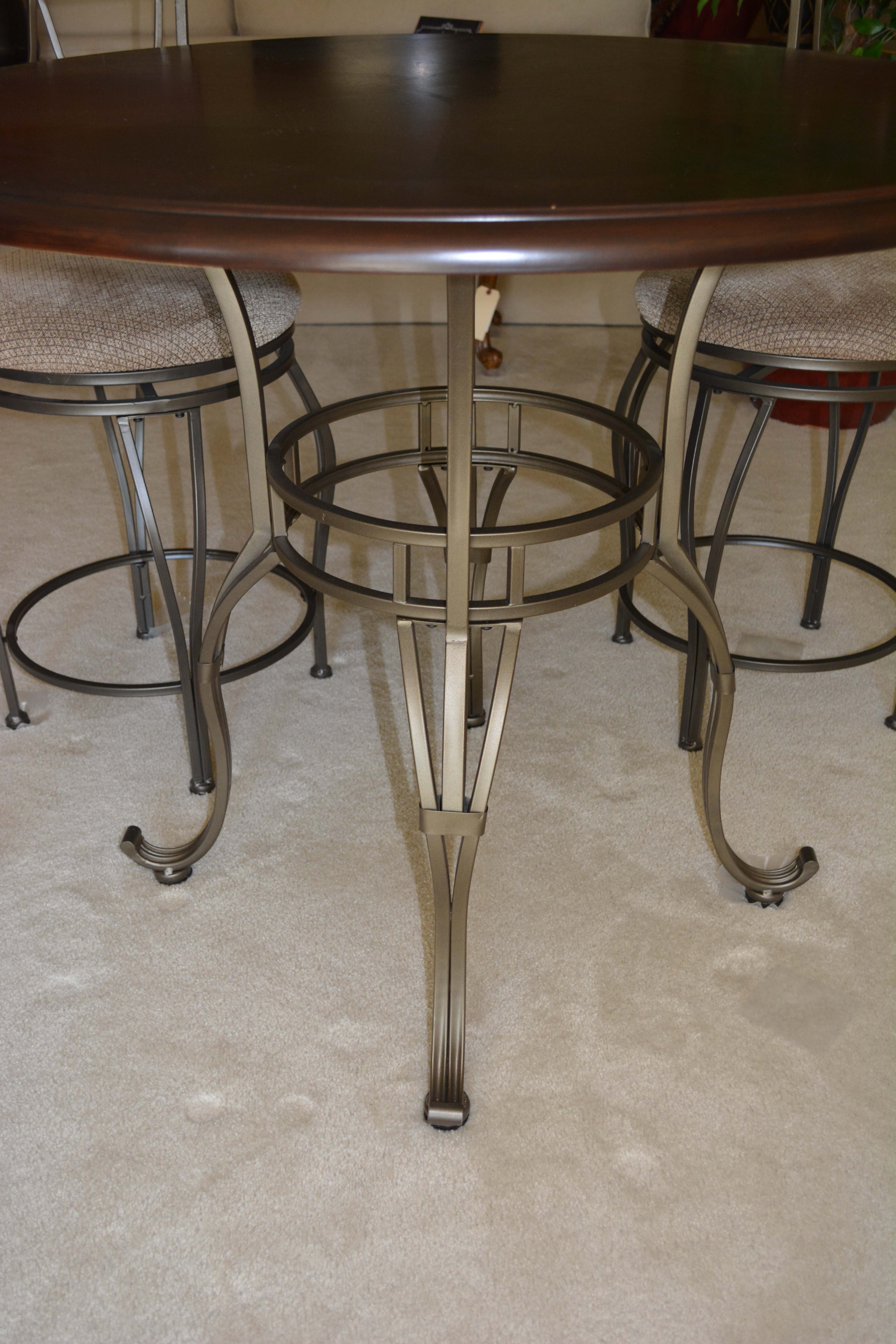 Contemporary Cafe Style Table with Swivel Stools by Powell