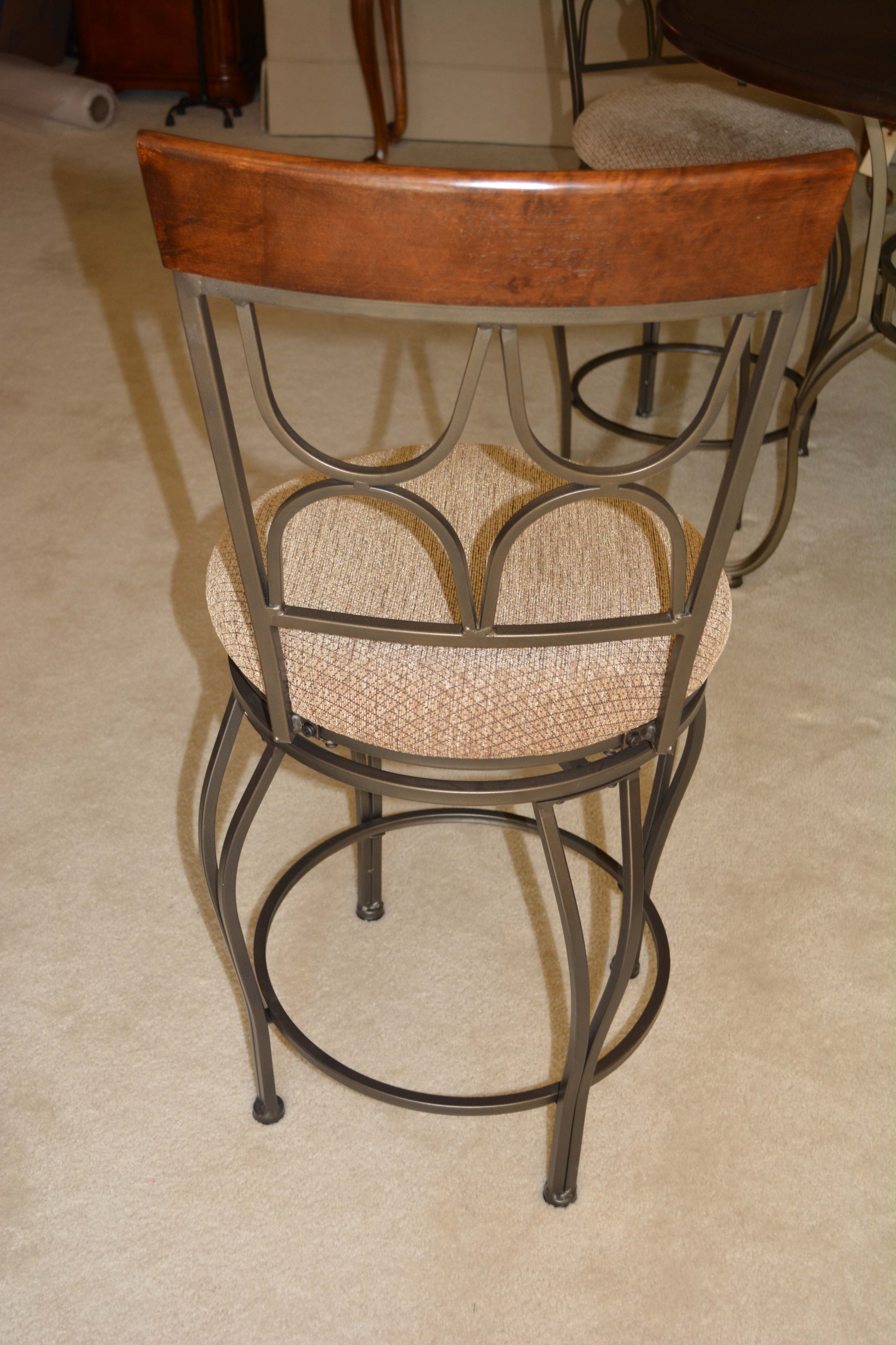 Contemporary Cafe Style Table with Swivel Stools by Powell