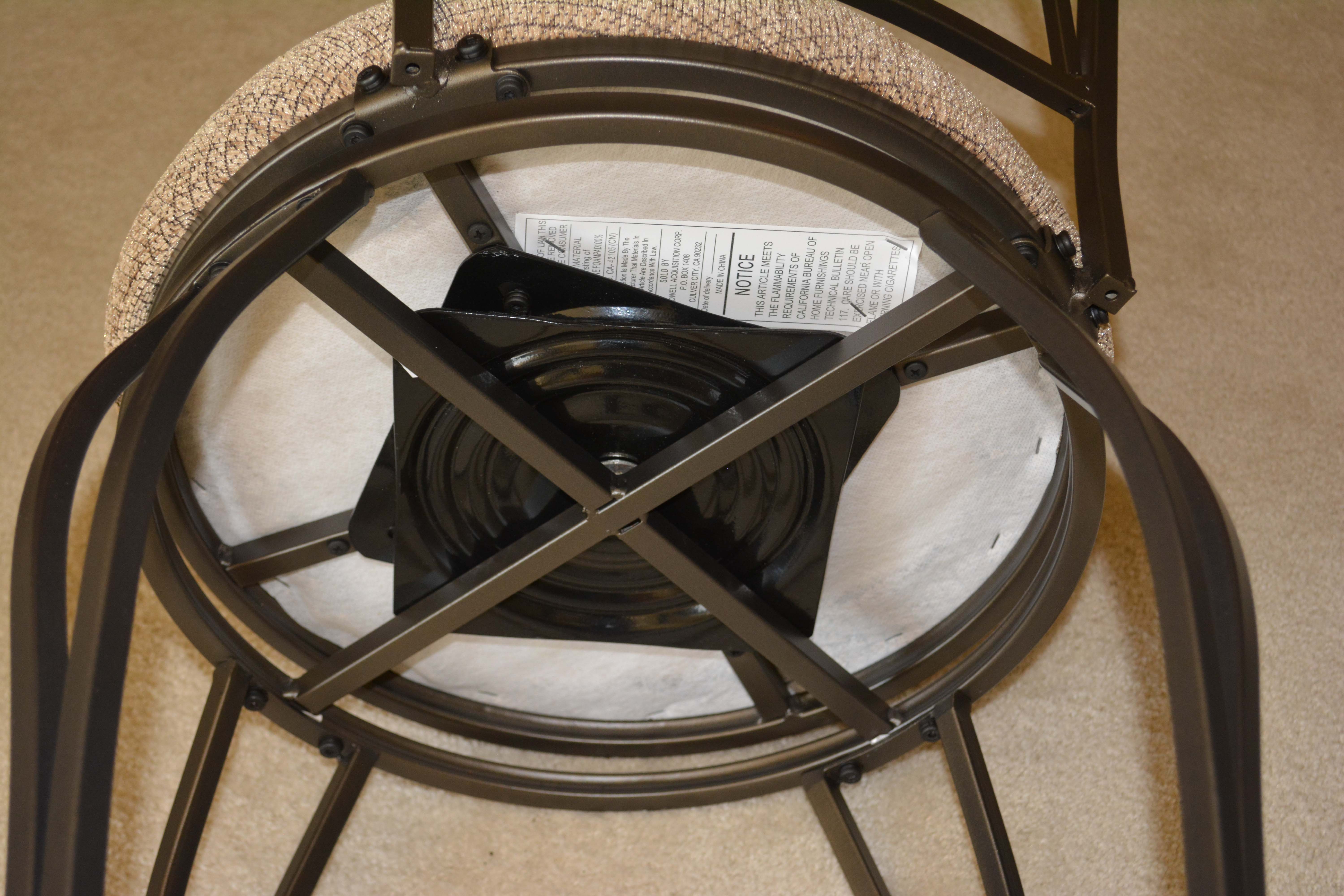 Contemporary Cafe Style Table with Swivel Stools by Powell