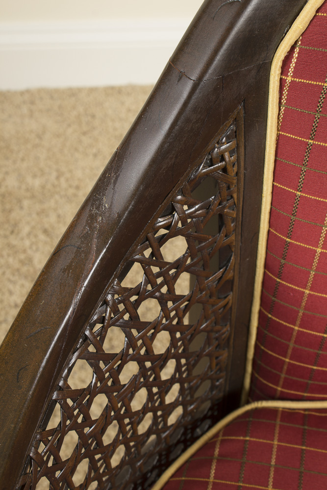 Vintage French Provincial Style Upholstered Chairs by H.I.S. Upholstery