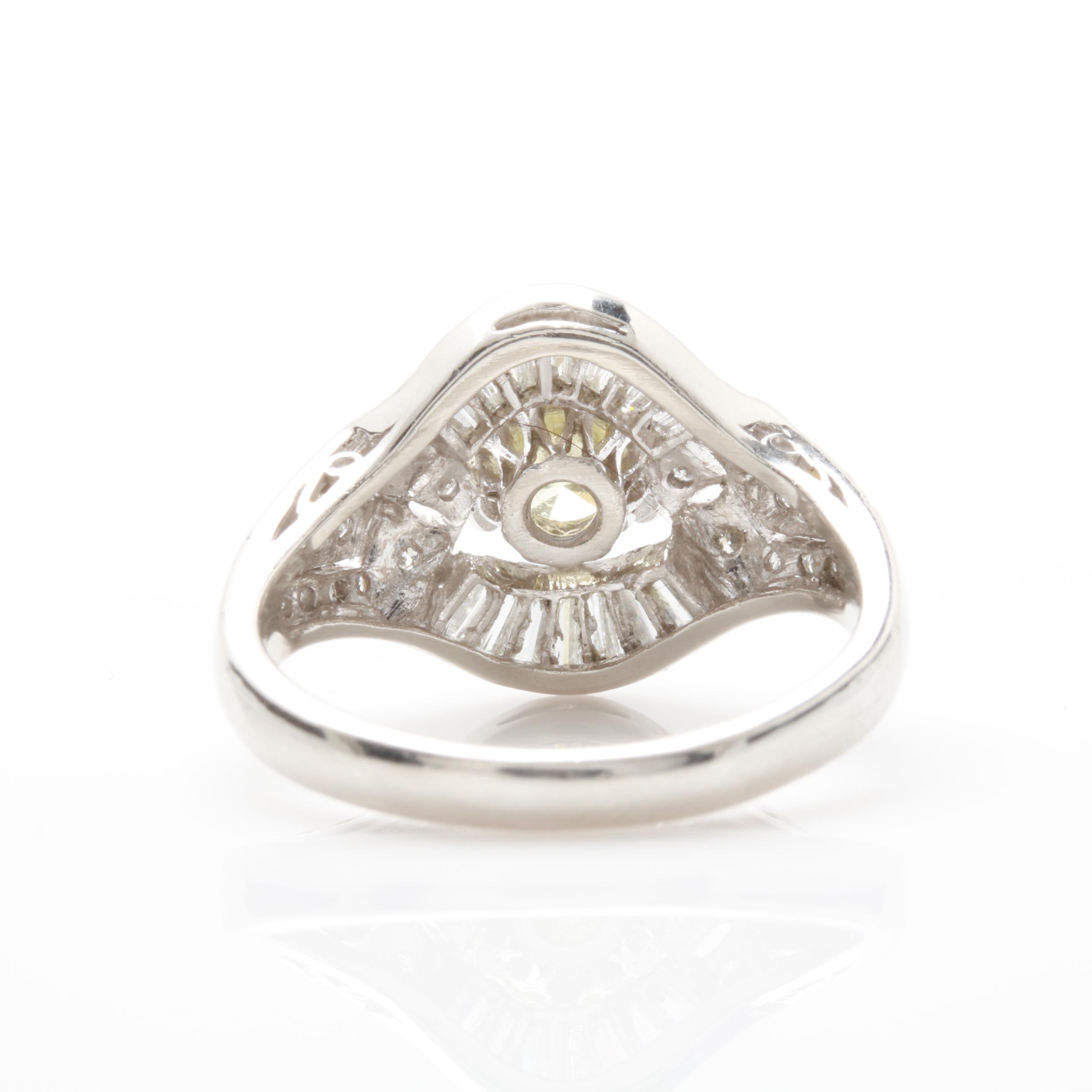 Retro Modern Platinum 1.64 CTW Diamond Ring