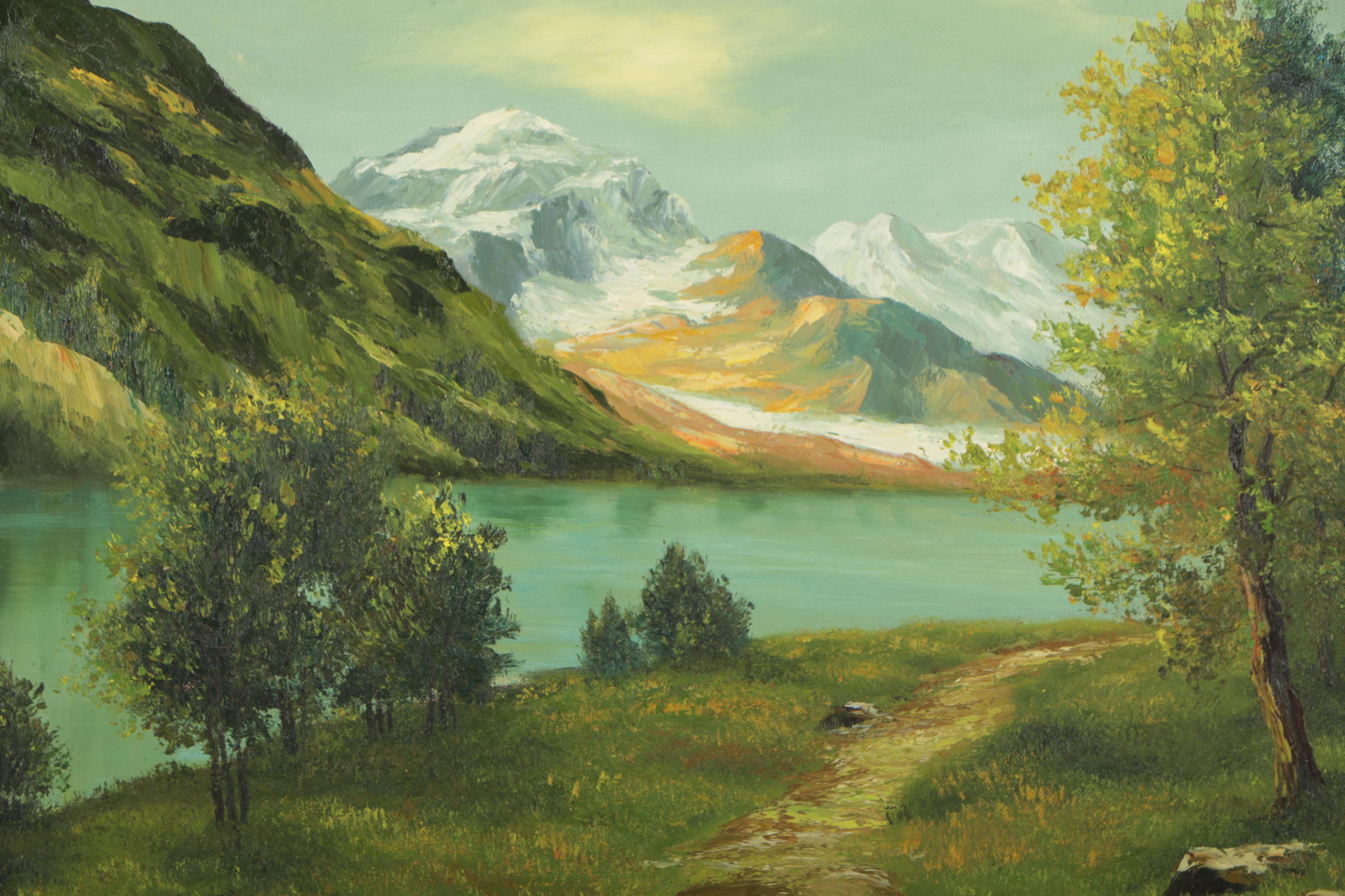 Mountain Landscape Oil Painting