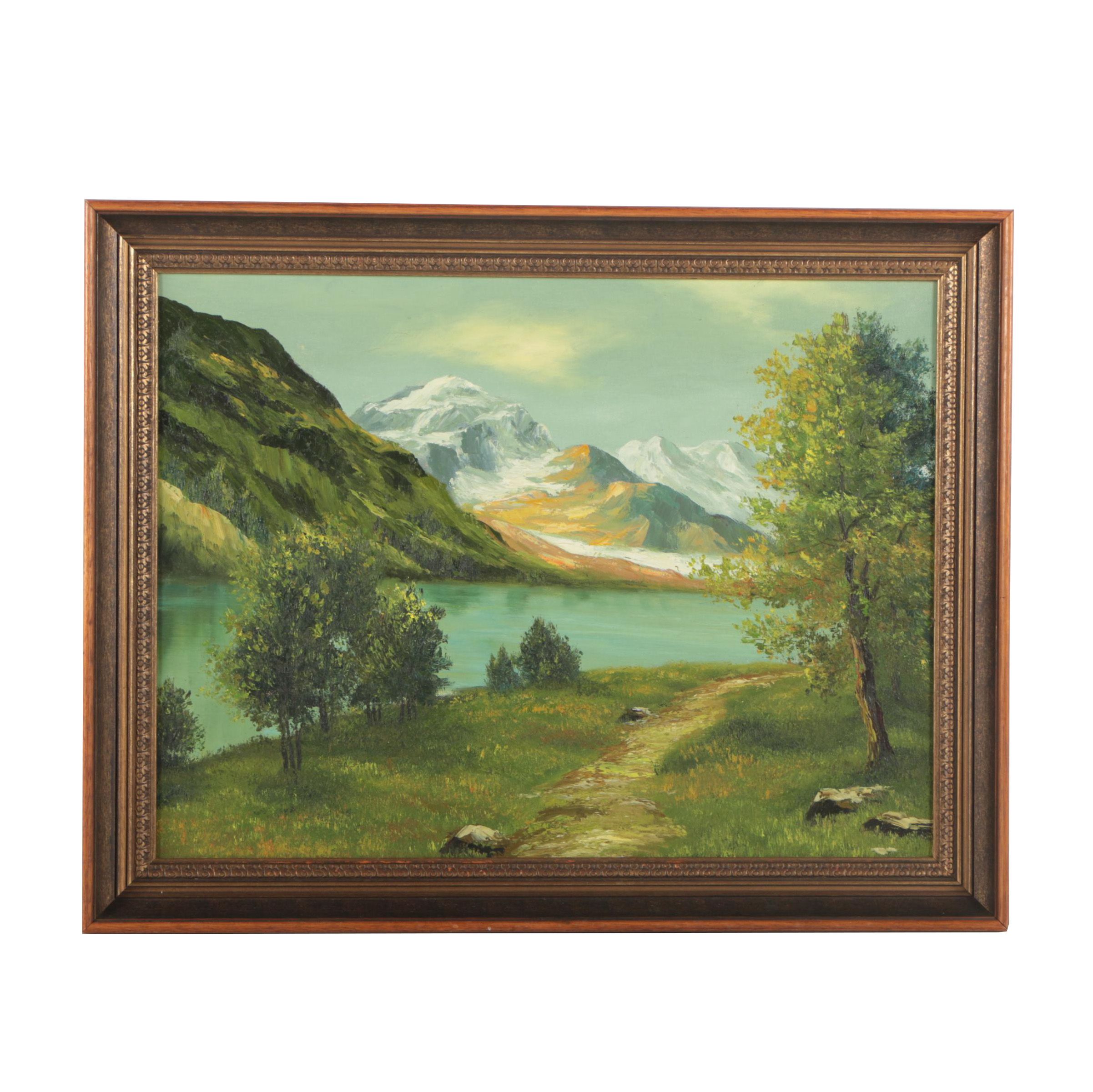 Mountain Landscape Oil Painting