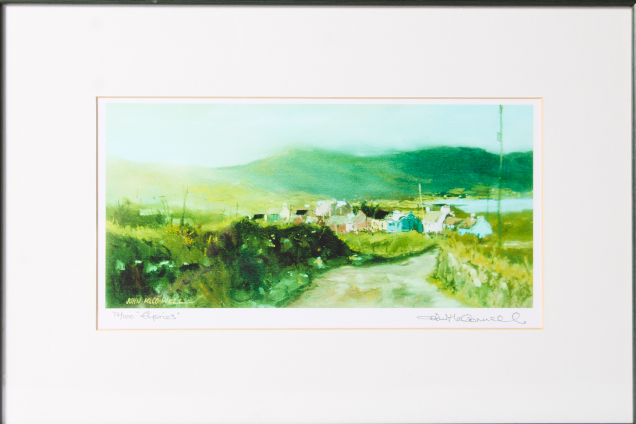 John McConnell Limited Edition and Signed Lithograph "Eyeries"
