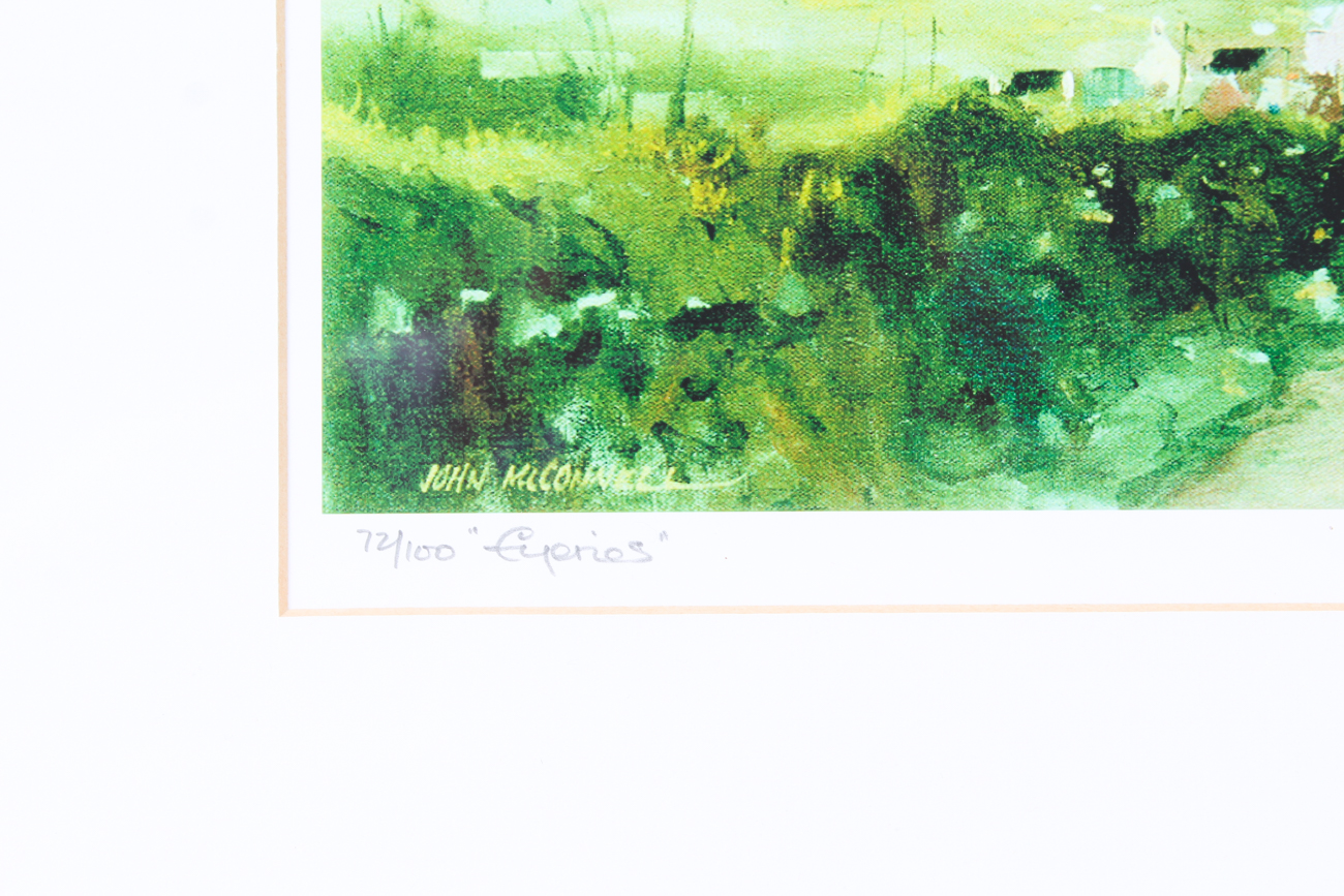 John McConnell Limited Edition and Signed Lithograph "Eyeries"