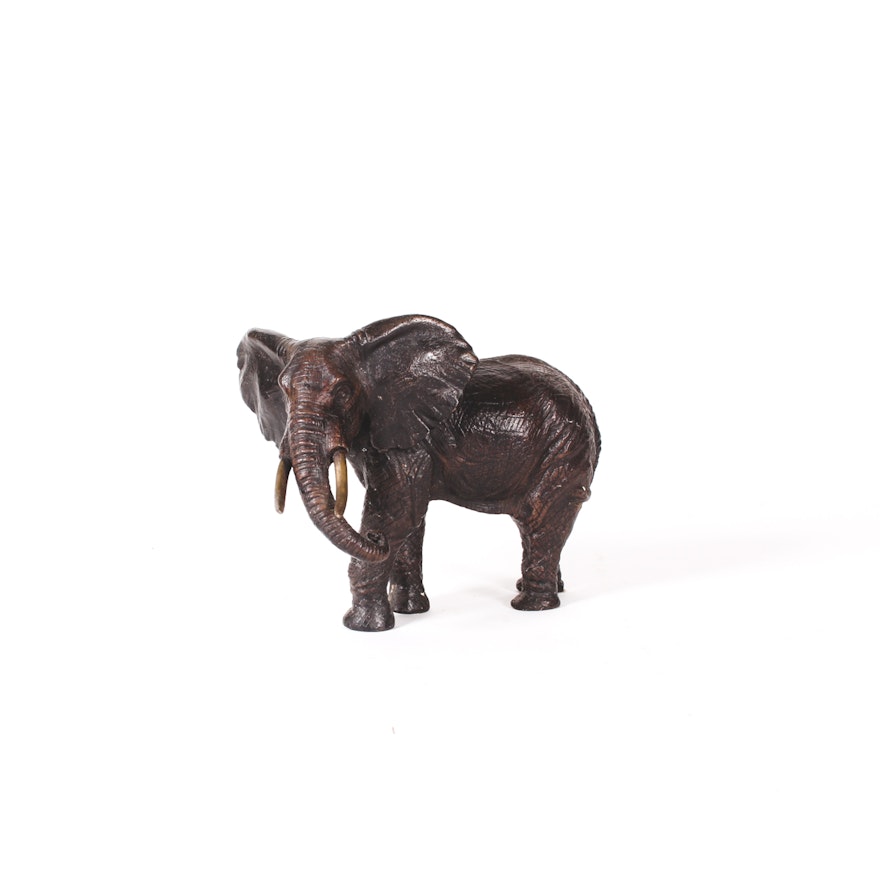 Gorham 1994 African Elephant Cast Bronze Sculpture