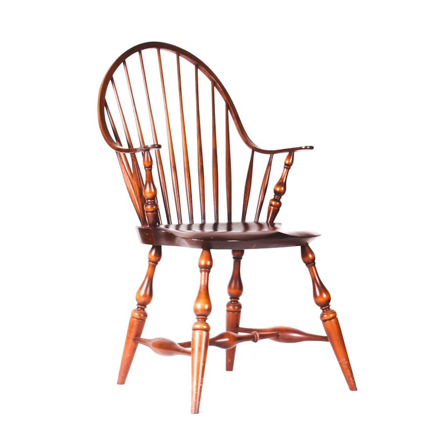 Warren Chair Works "1760 Continuous" Wood Armchair