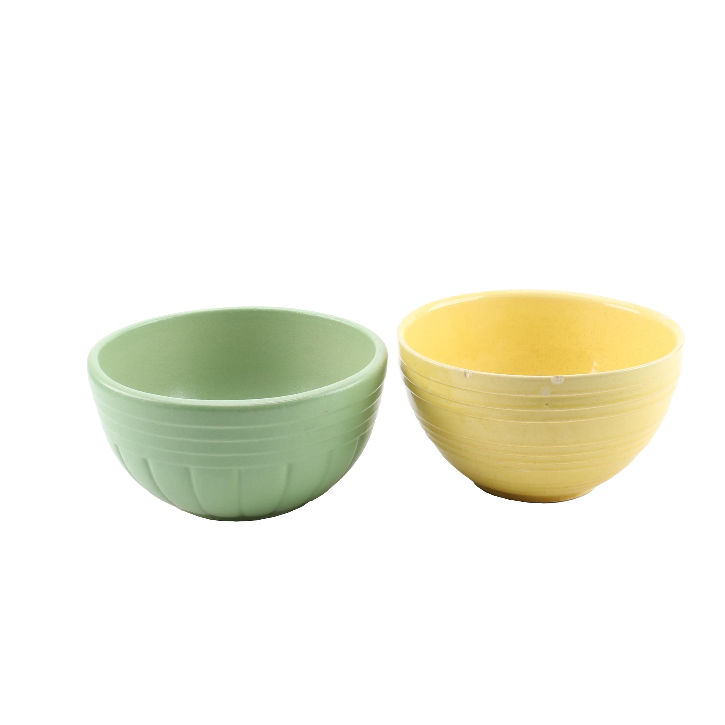 McCoy and Roseville  Pottery Mixing Bowls