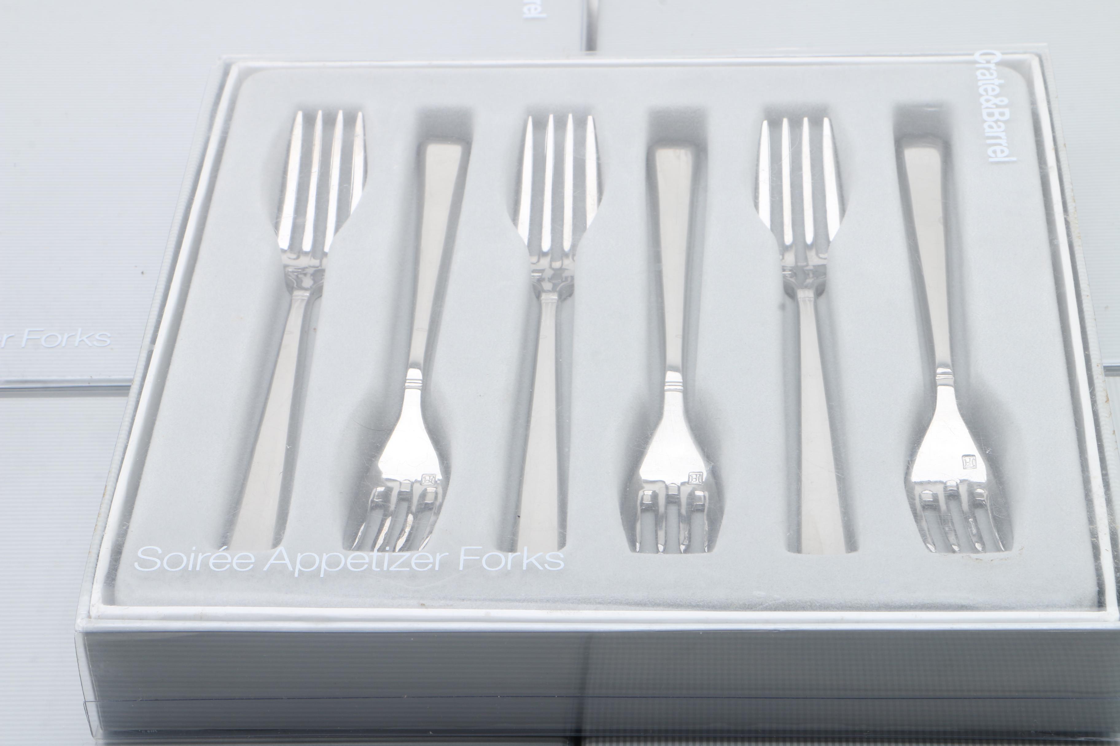 Crate & Barrel "Fortessa" Soirée Appetizer Forks