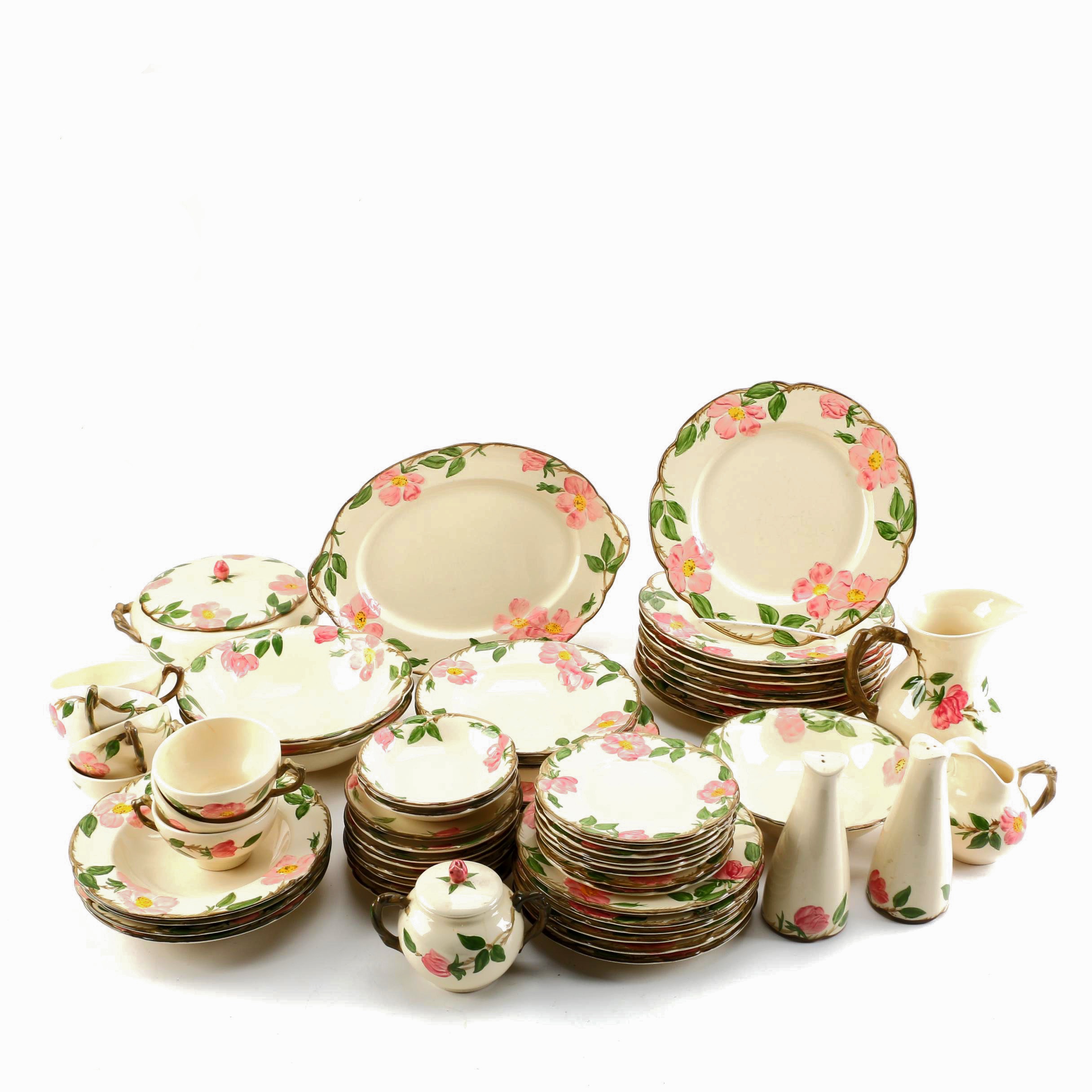 Franciscan "Desert Rose" Dinnerware and Serving Dishes