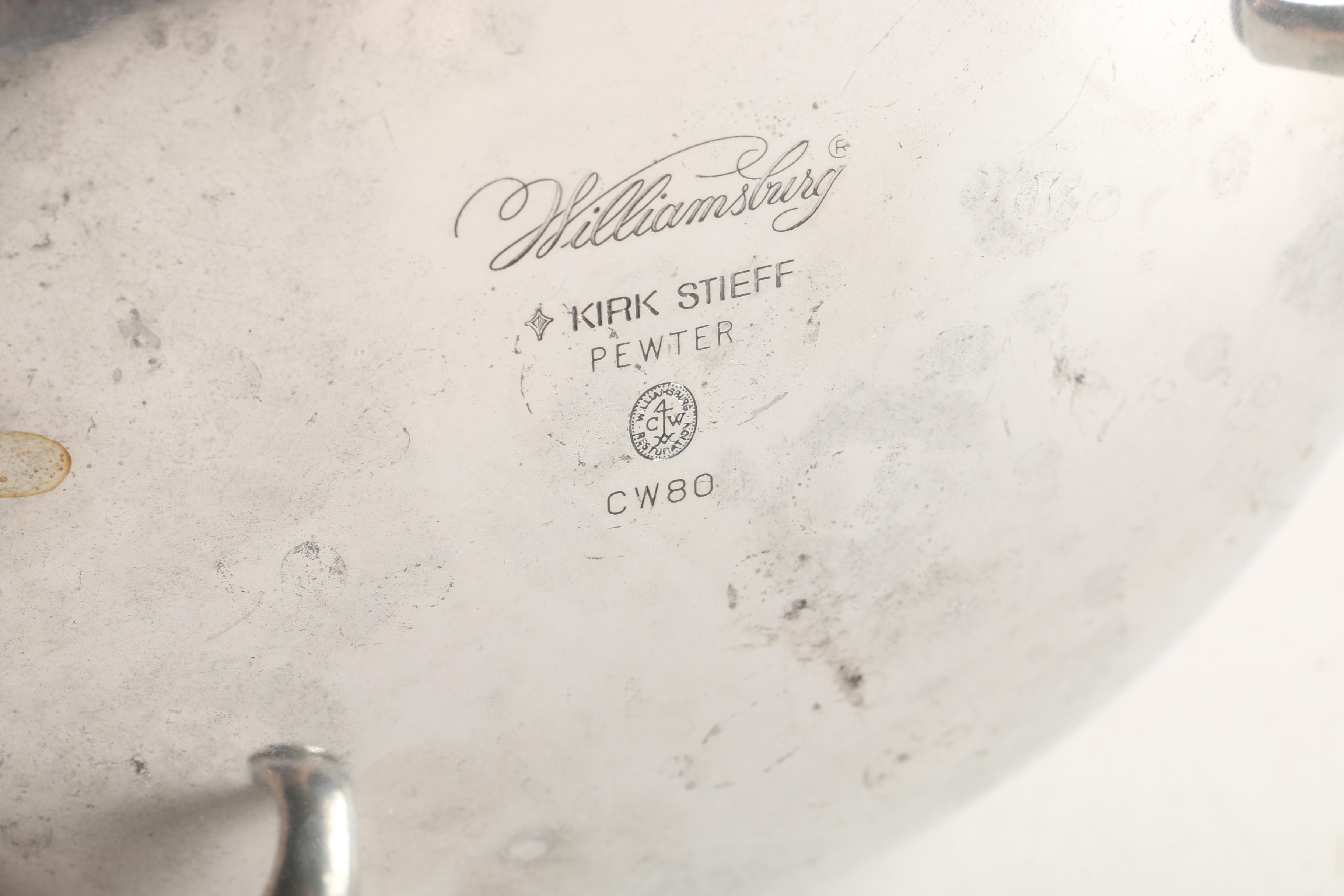 Kirk-Stieff "Williamsburg" Pewter Teapot