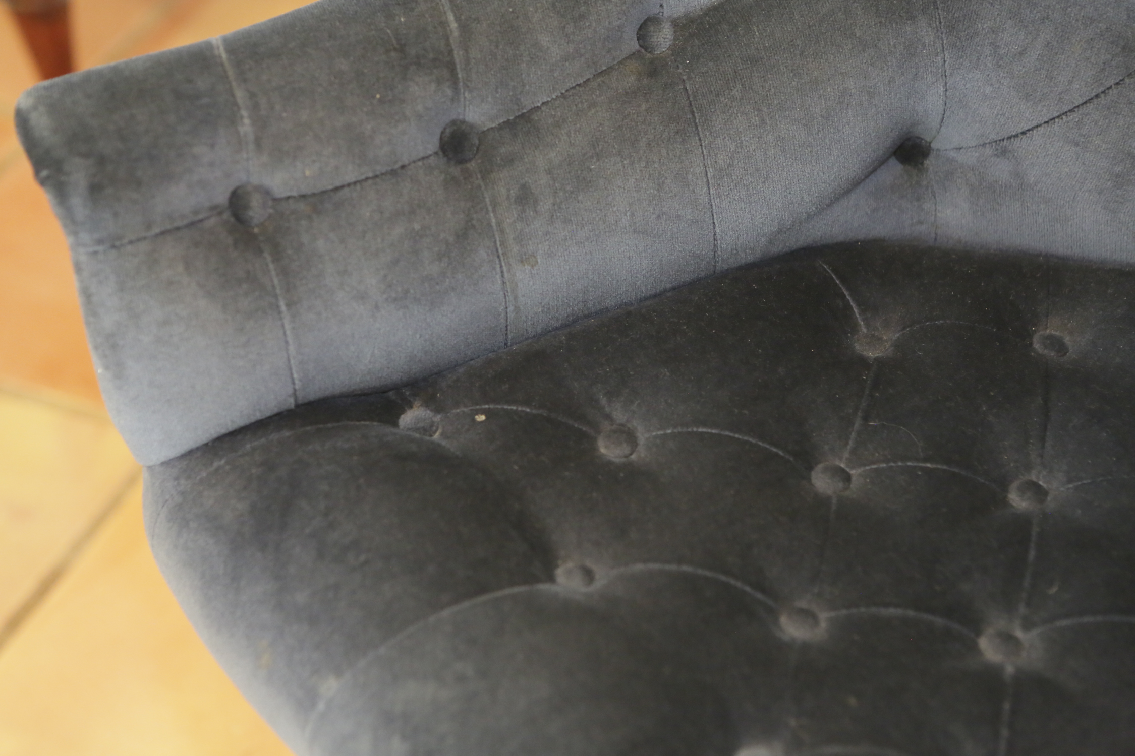 Modern Chesterfield Style Rolling Armchairs