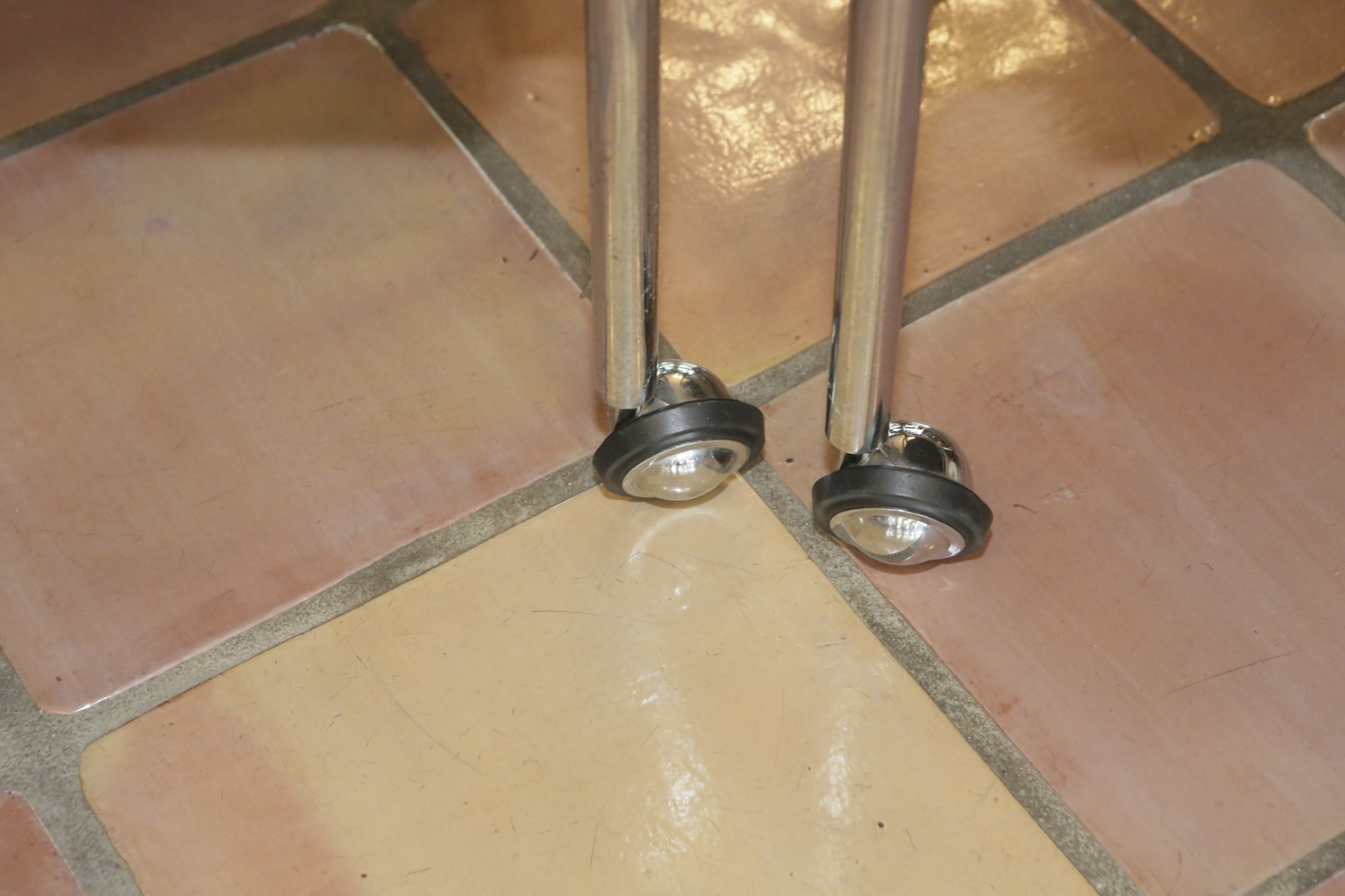 Modern Chesterfield Style Rolling Armchairs