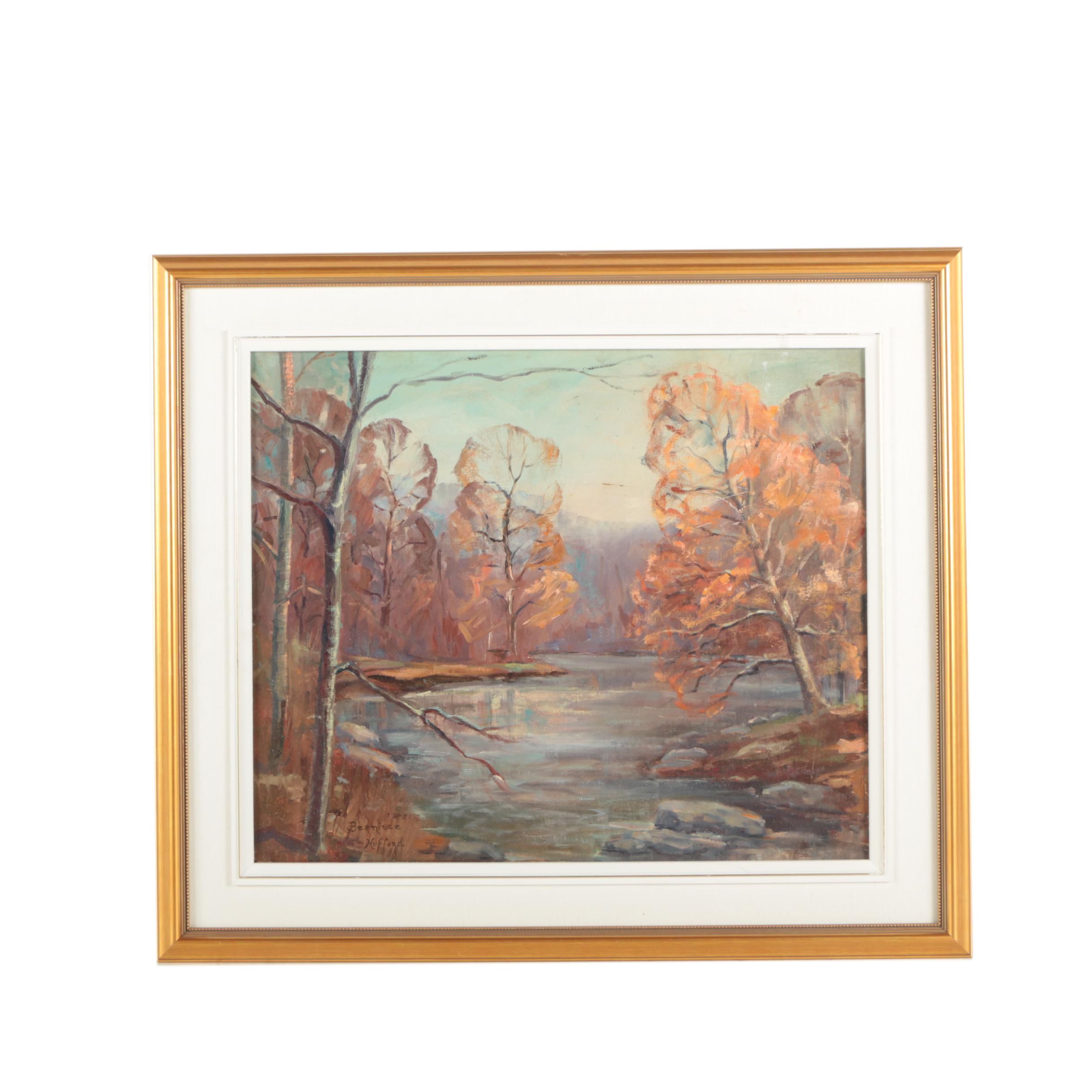 Berniece Hufford Vintage Oil Painting