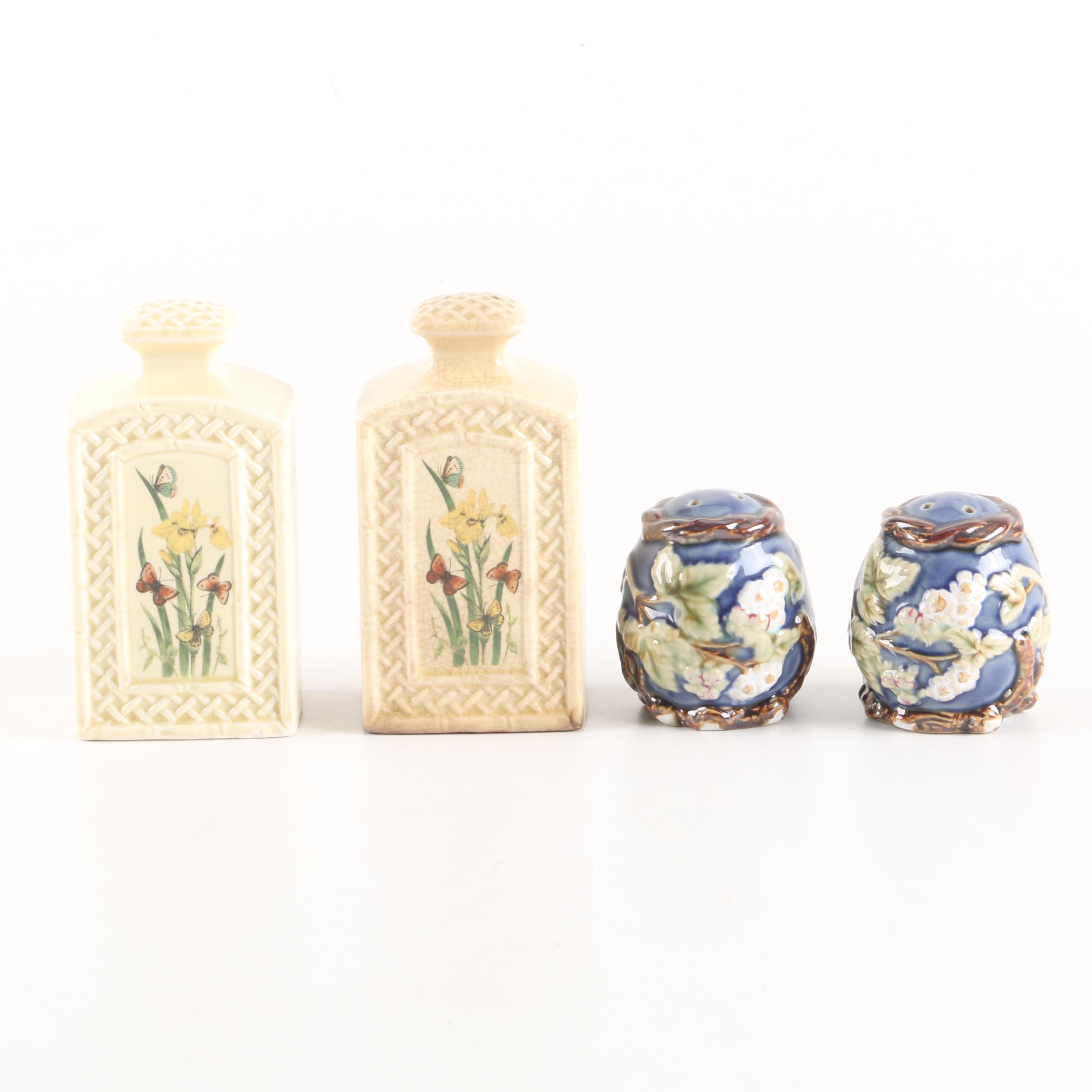 Floral Ceramic Salt and Pepper Shakers