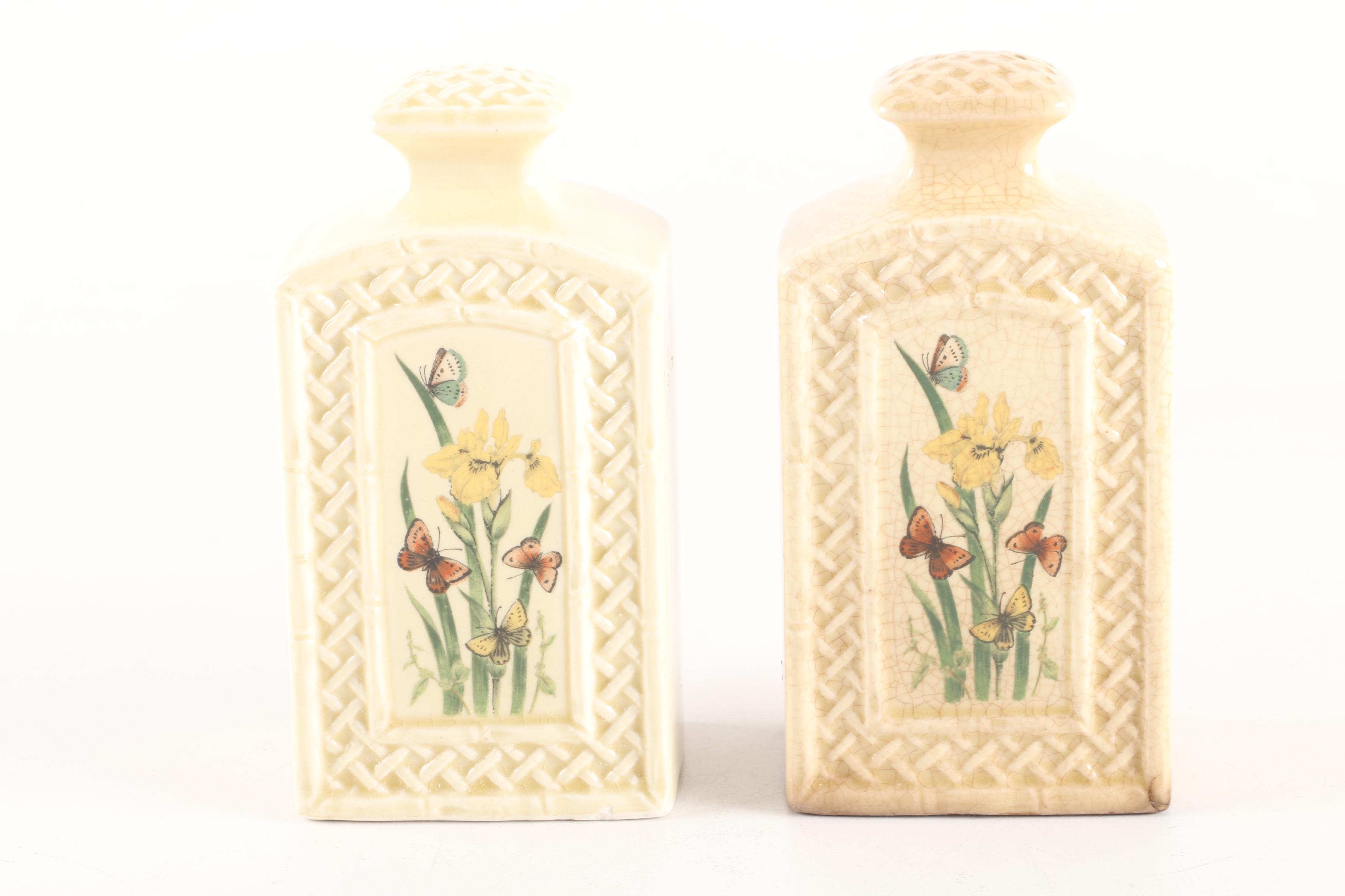 Floral Ceramic Salt and Pepper Shakers