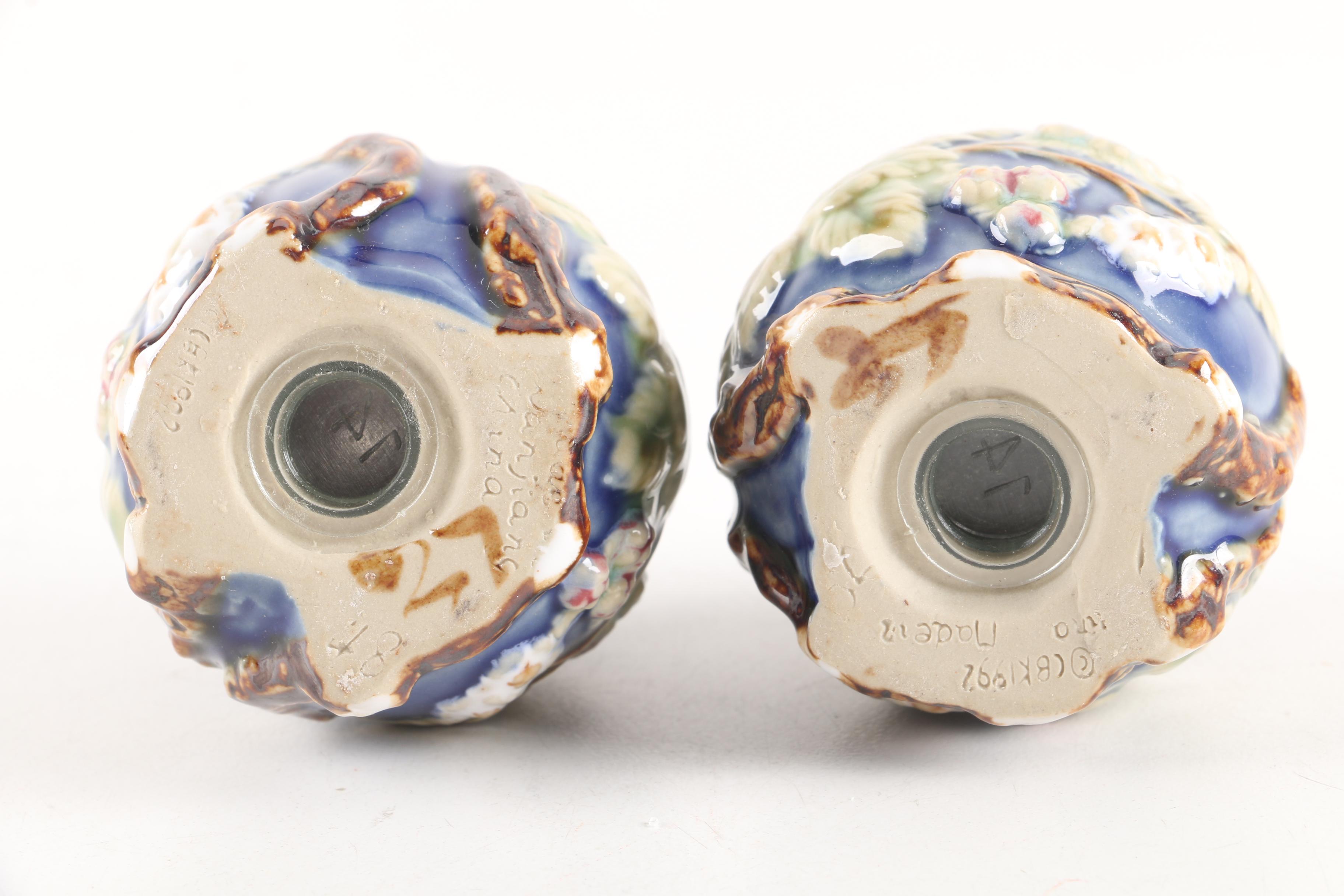 Floral Ceramic Salt and Pepper Shakers