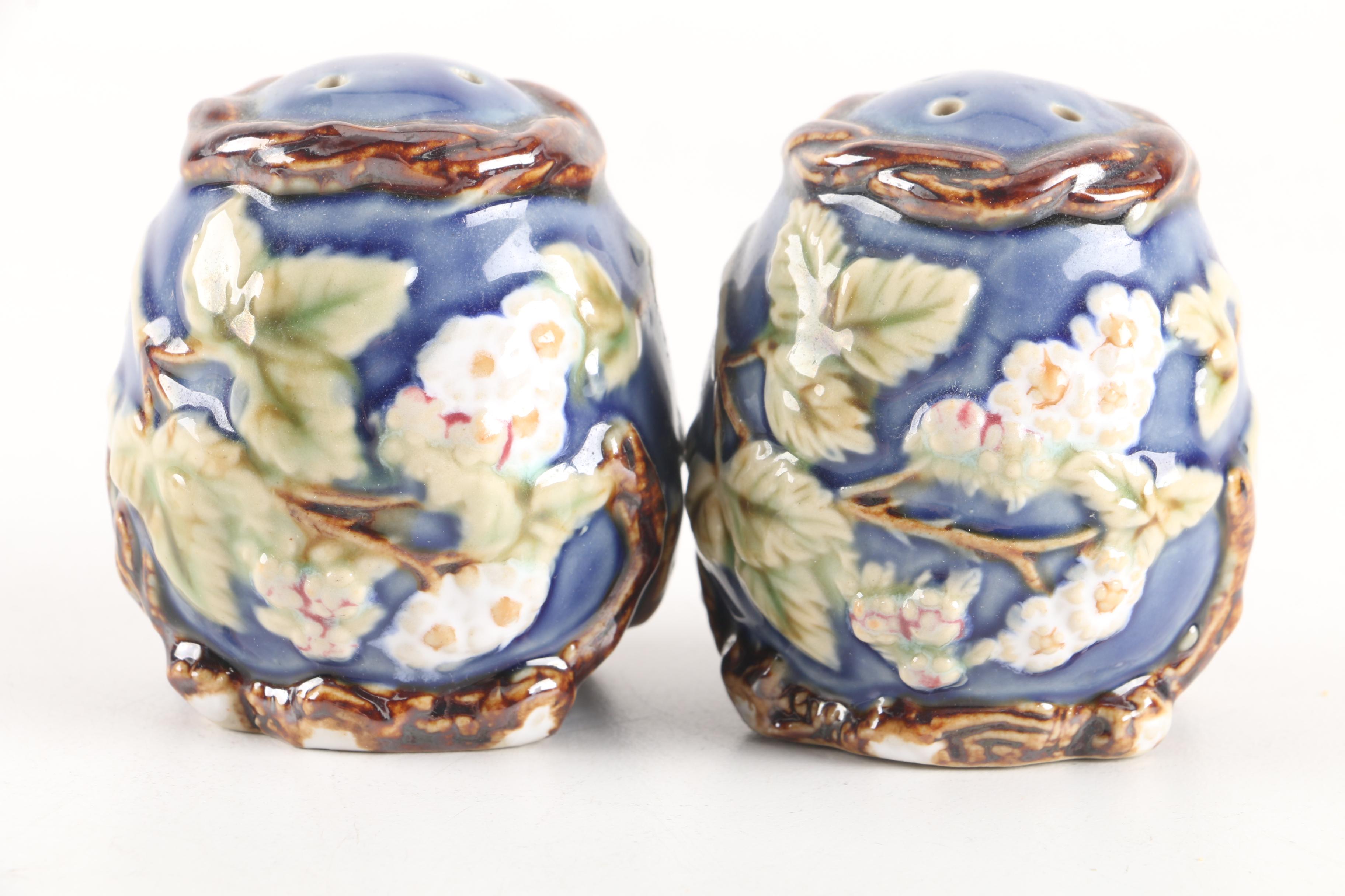 Floral Ceramic Salt and Pepper Shakers
