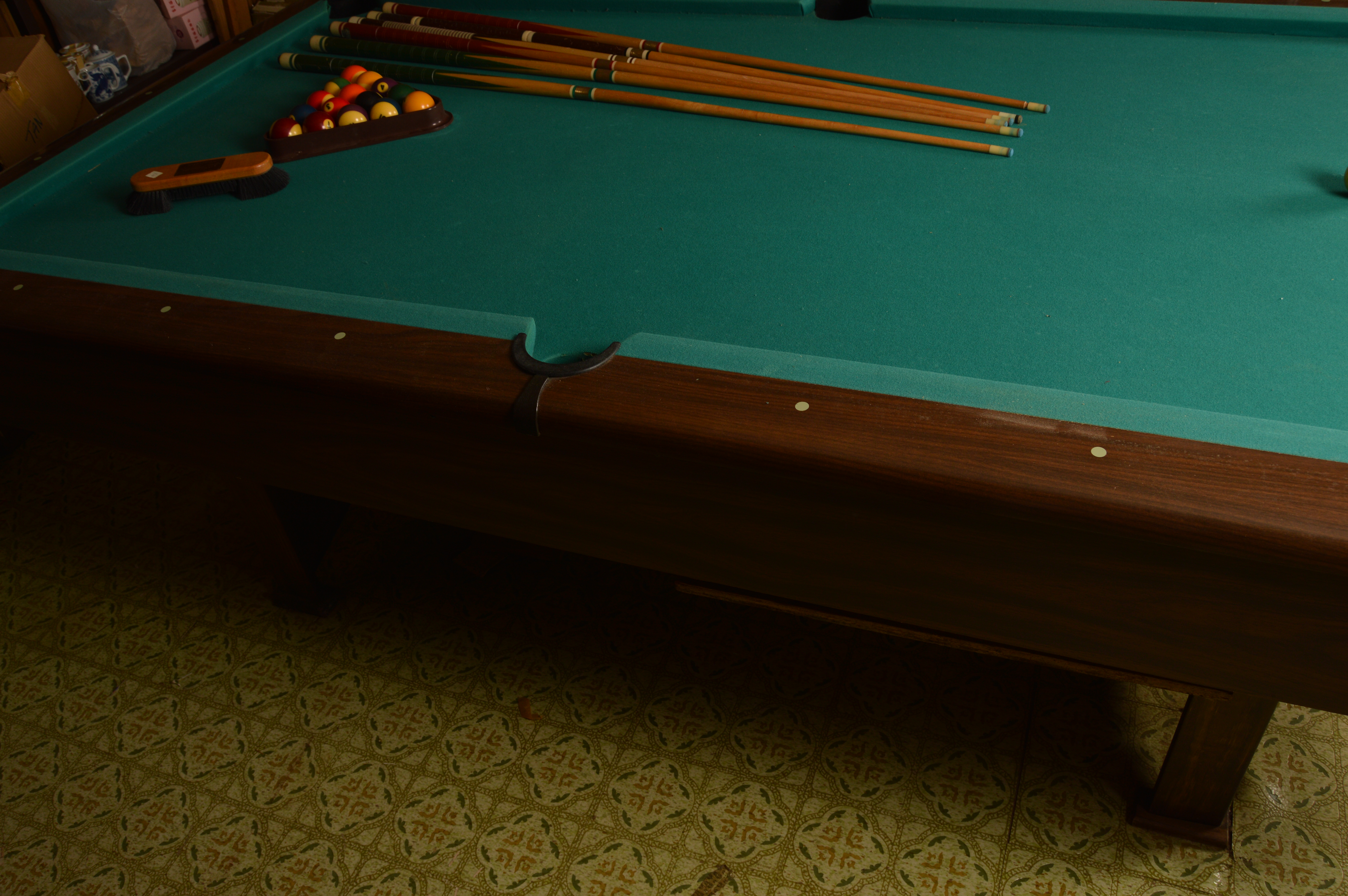 Vintage Jordan Billiards Table with Accessories