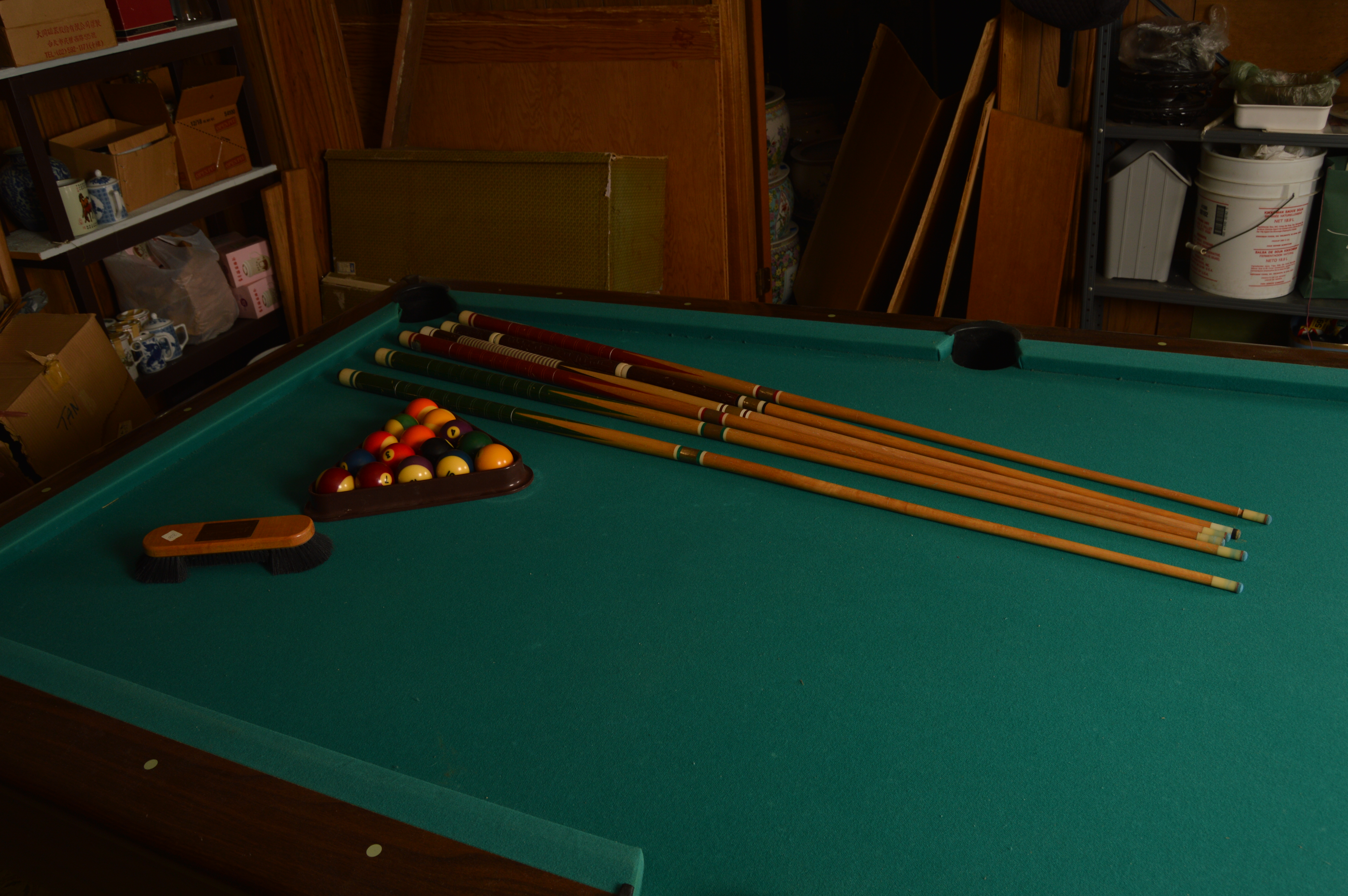 Vintage Jordan Billiards Table with Accessories