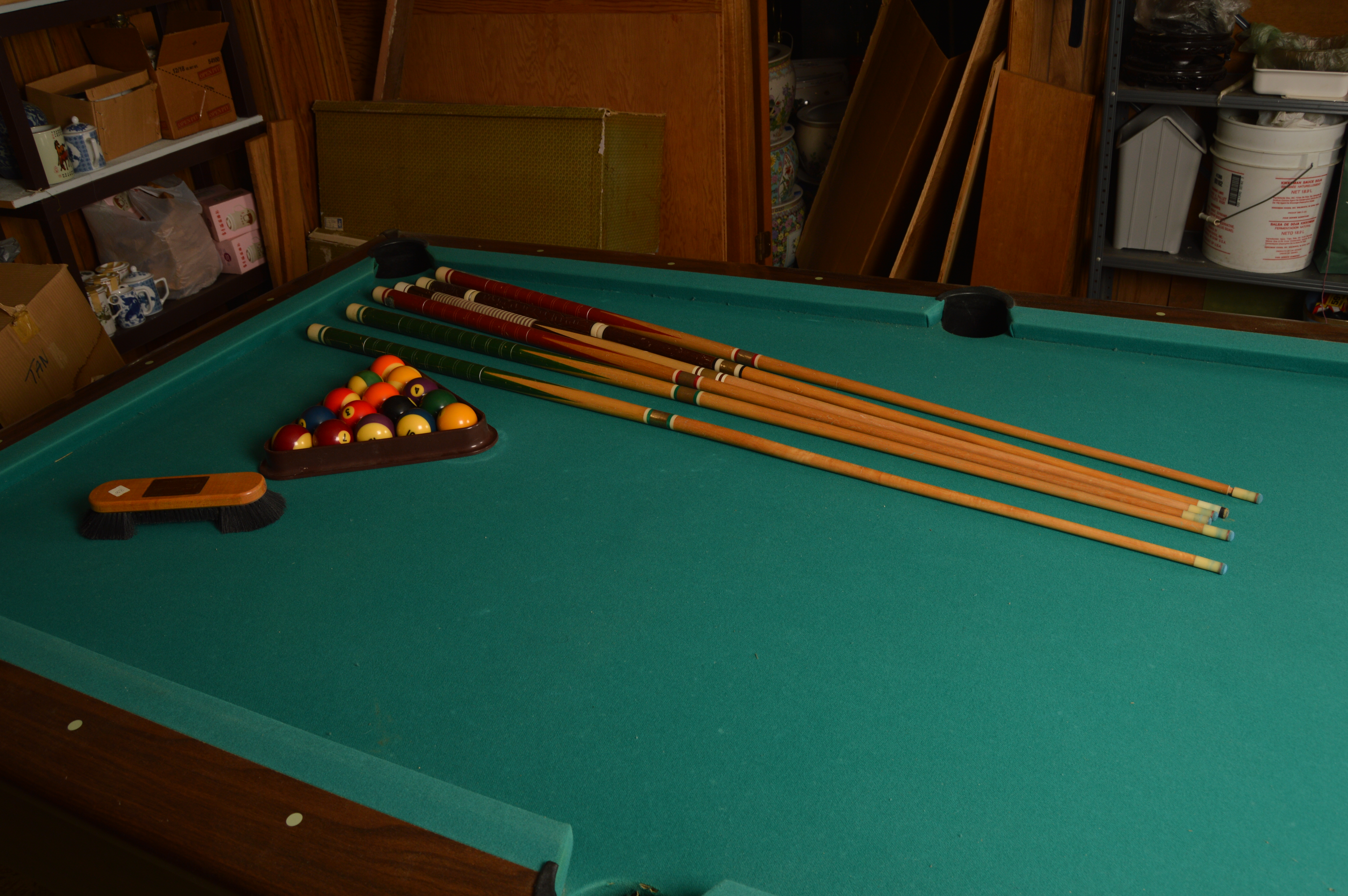 Vintage Jordan Billiards Table with Accessories