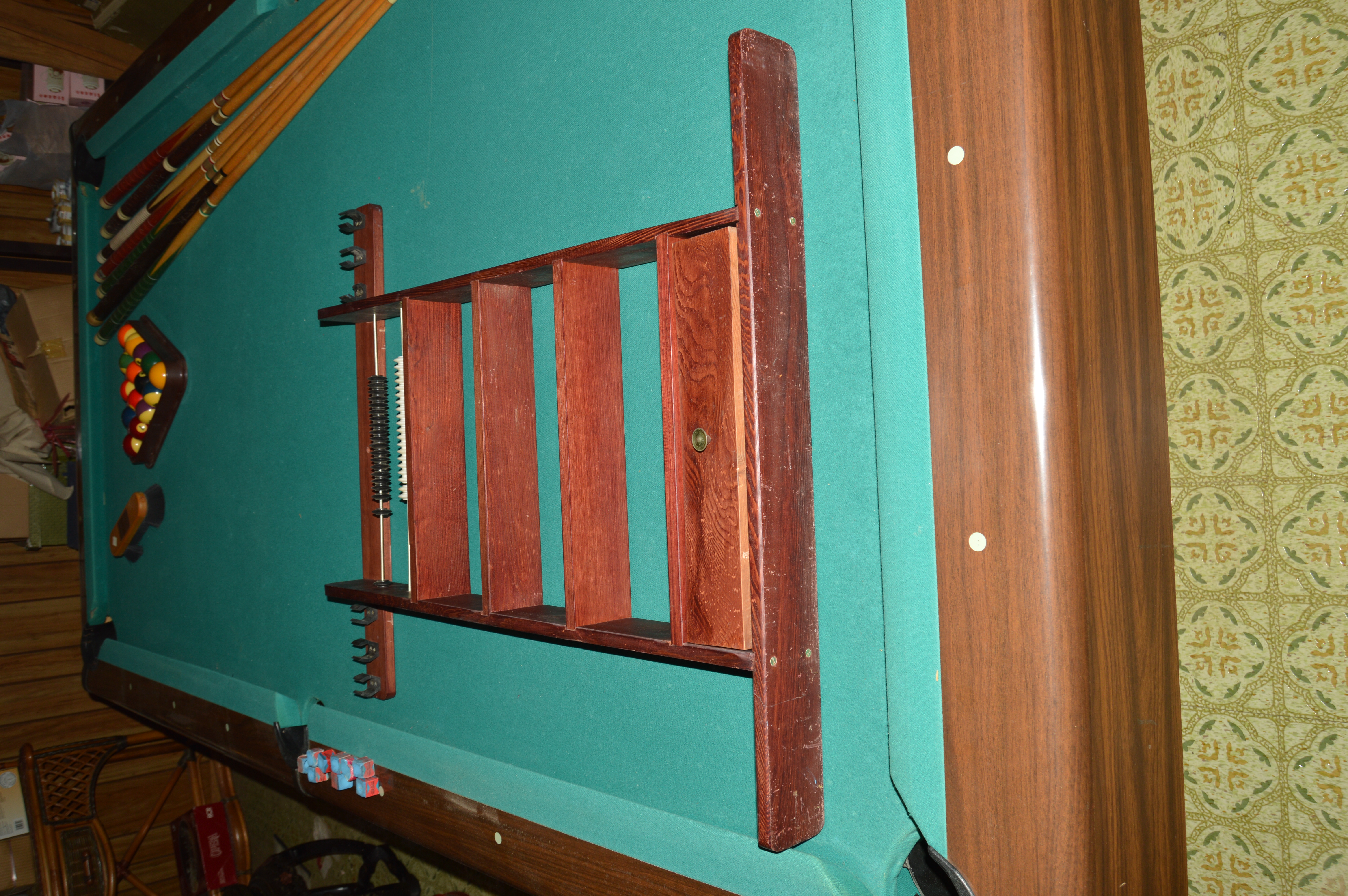 Vintage Jordan Billiards Table with Accessories