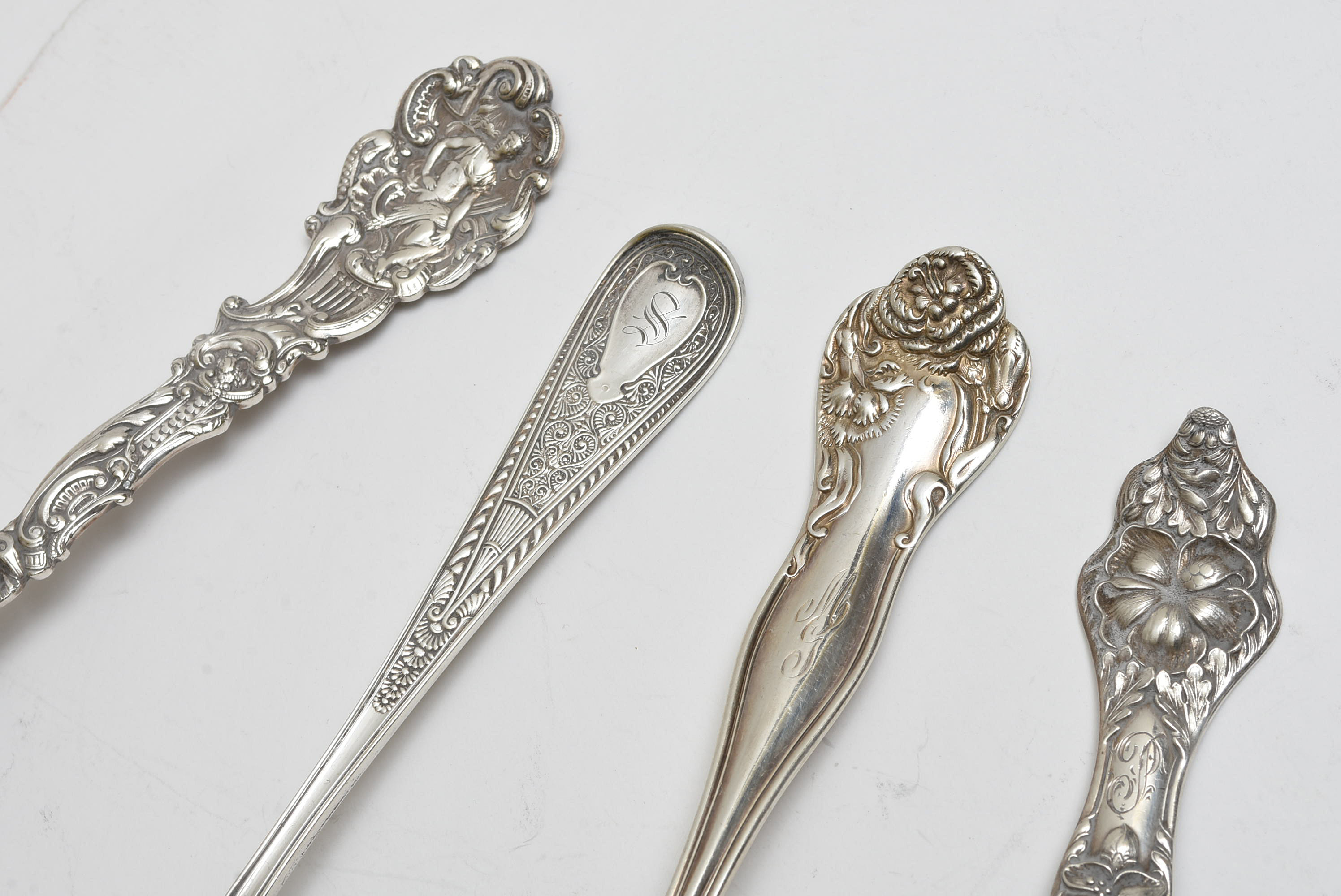 Assortment of Antique Sterling Silver Serving Utensils