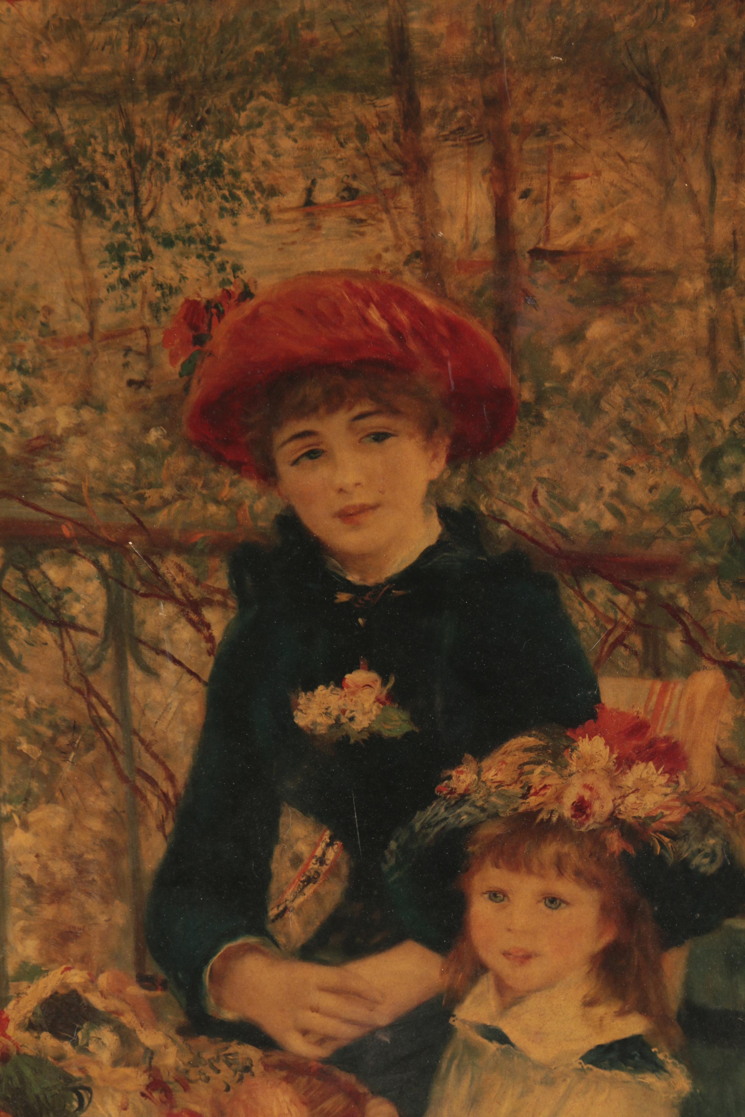 Offset Lithograph After Pierre-Auguste Renoir "Two Sisters (On the Terrace)"