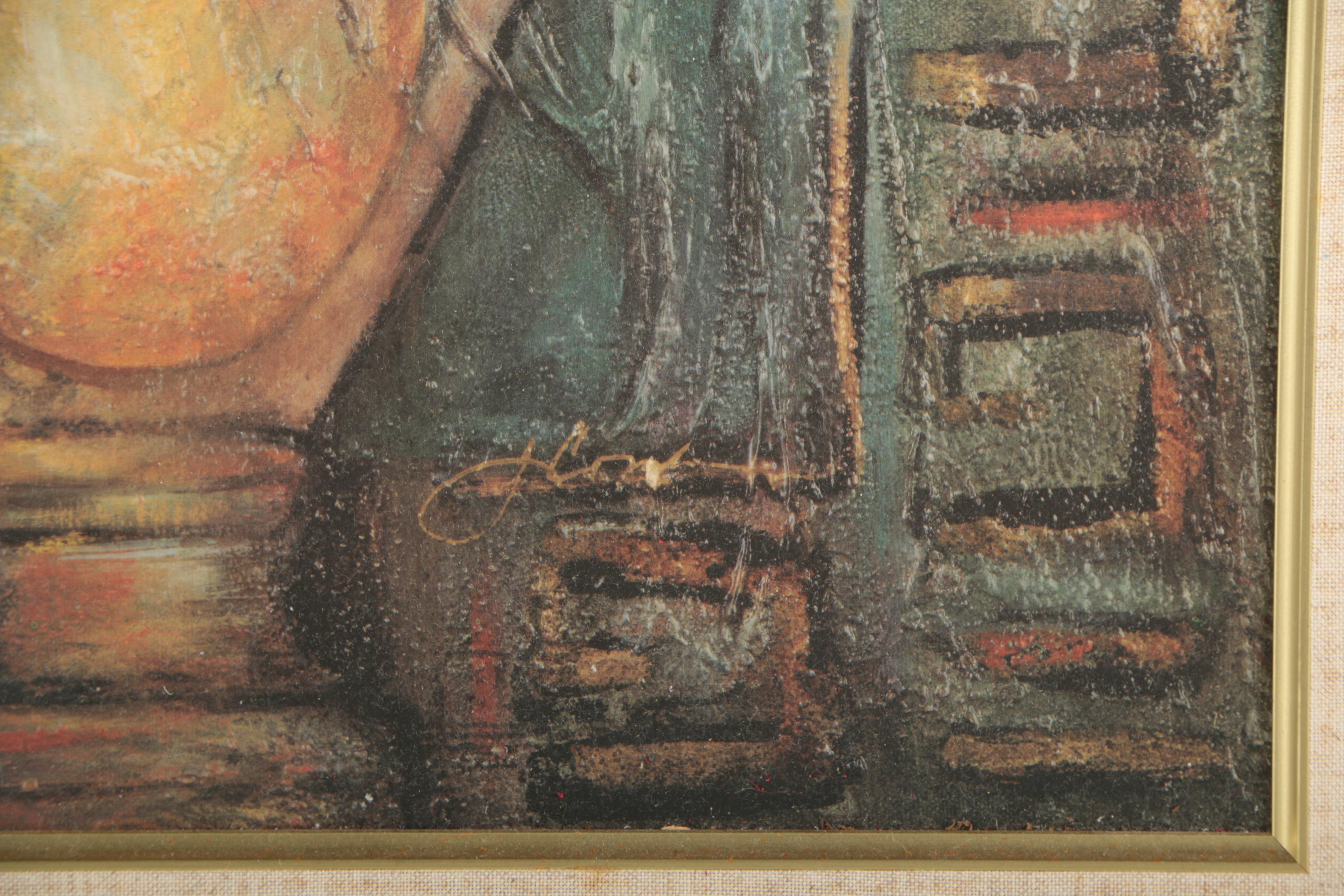 Offset Lithograph after Joyce Combs "Acropolis II"