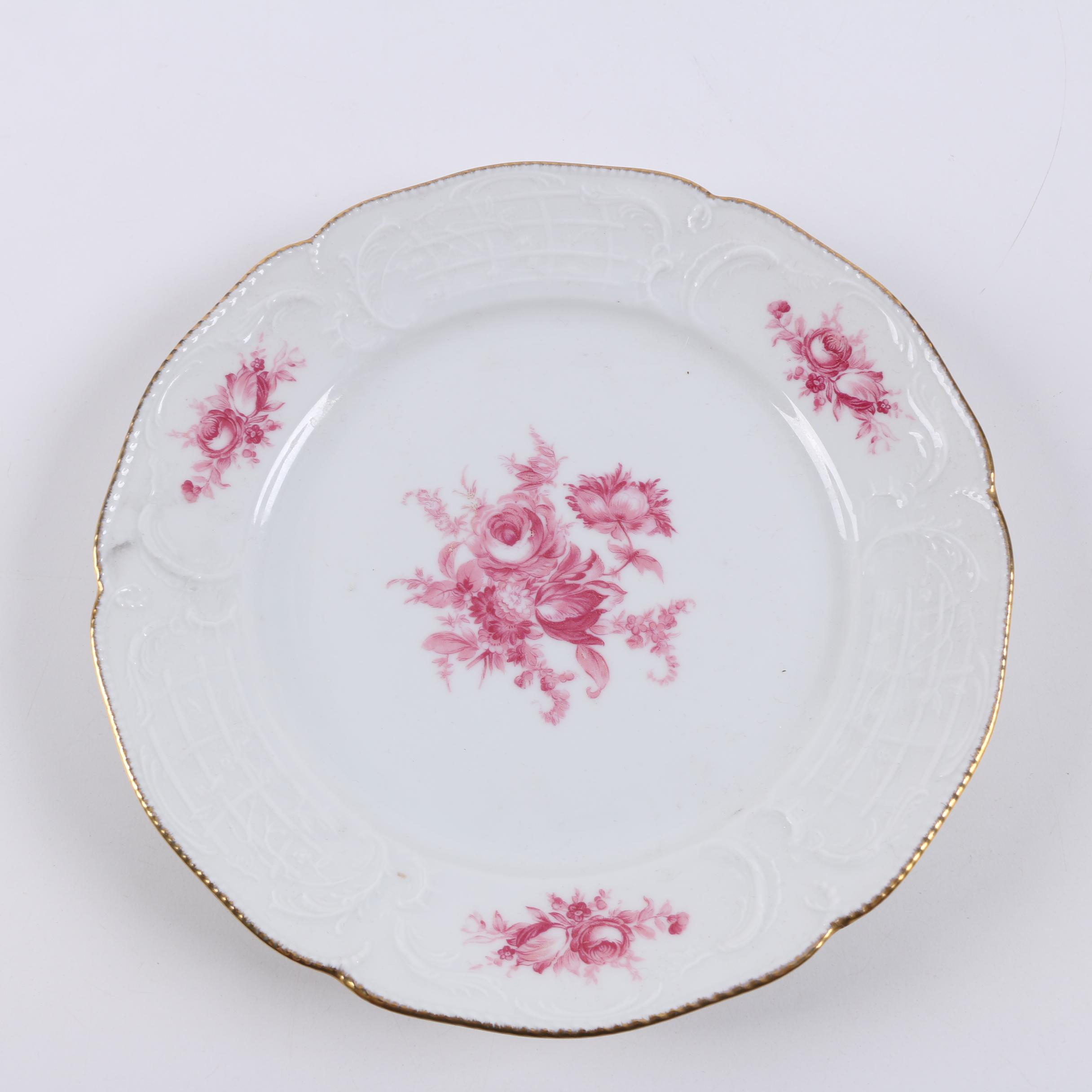 1960's Rosenthal "Pink Rose" Sanssouci Porcelain Coffee Service