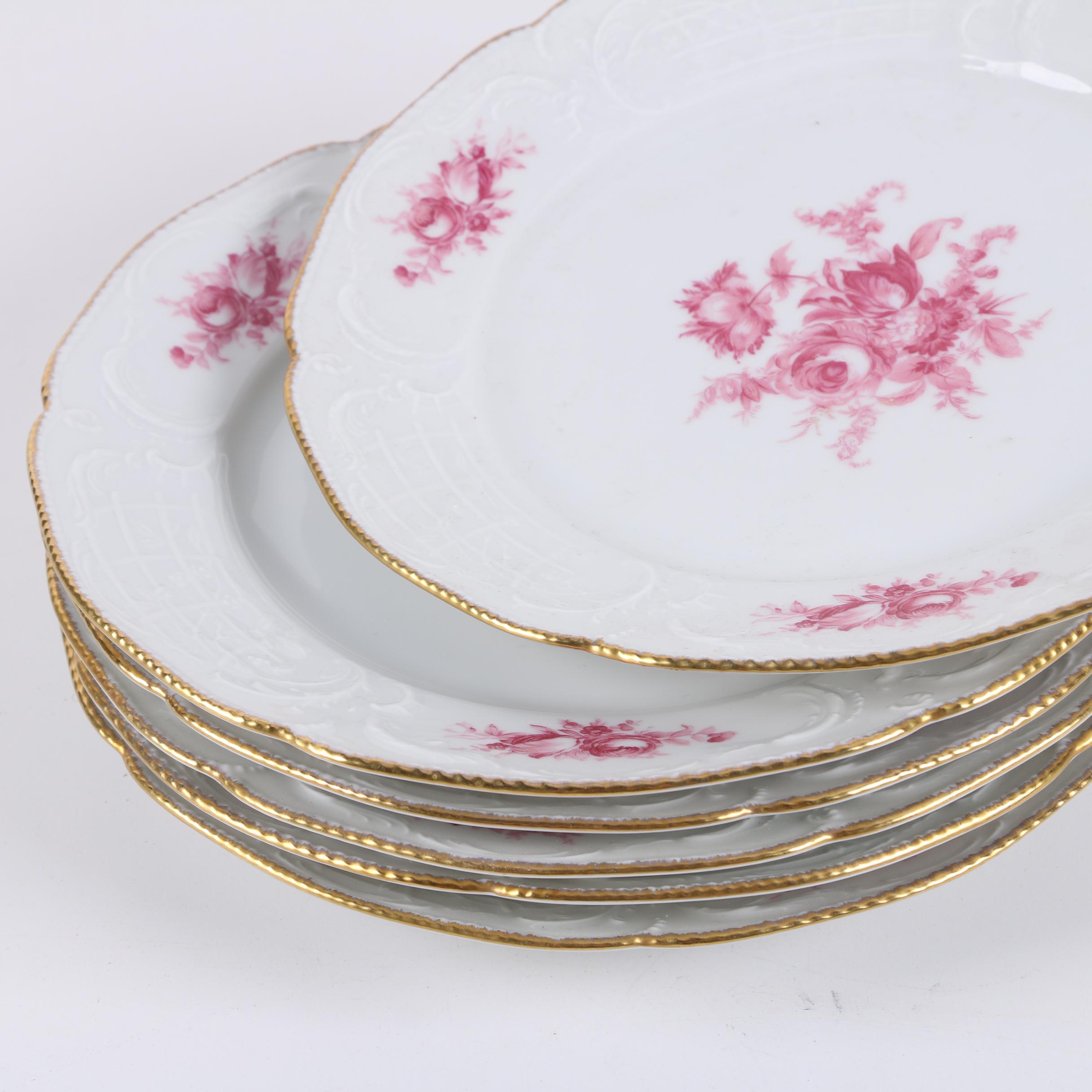 1960's Rosenthal "Pink Rose" Sanssouci Porcelain Coffee Service