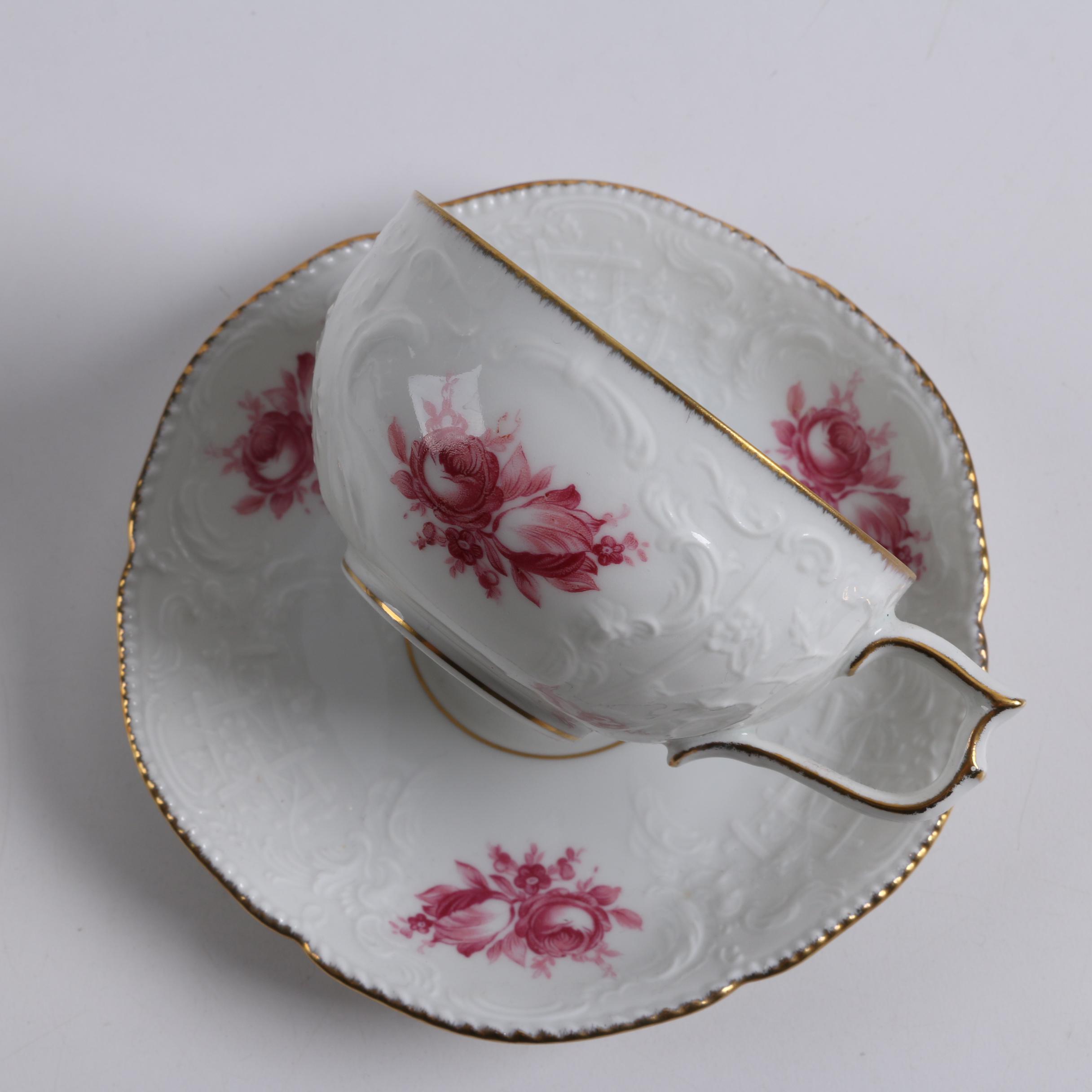 1960's Rosenthal "Pink Rose" Sanssouci Porcelain Coffee Service