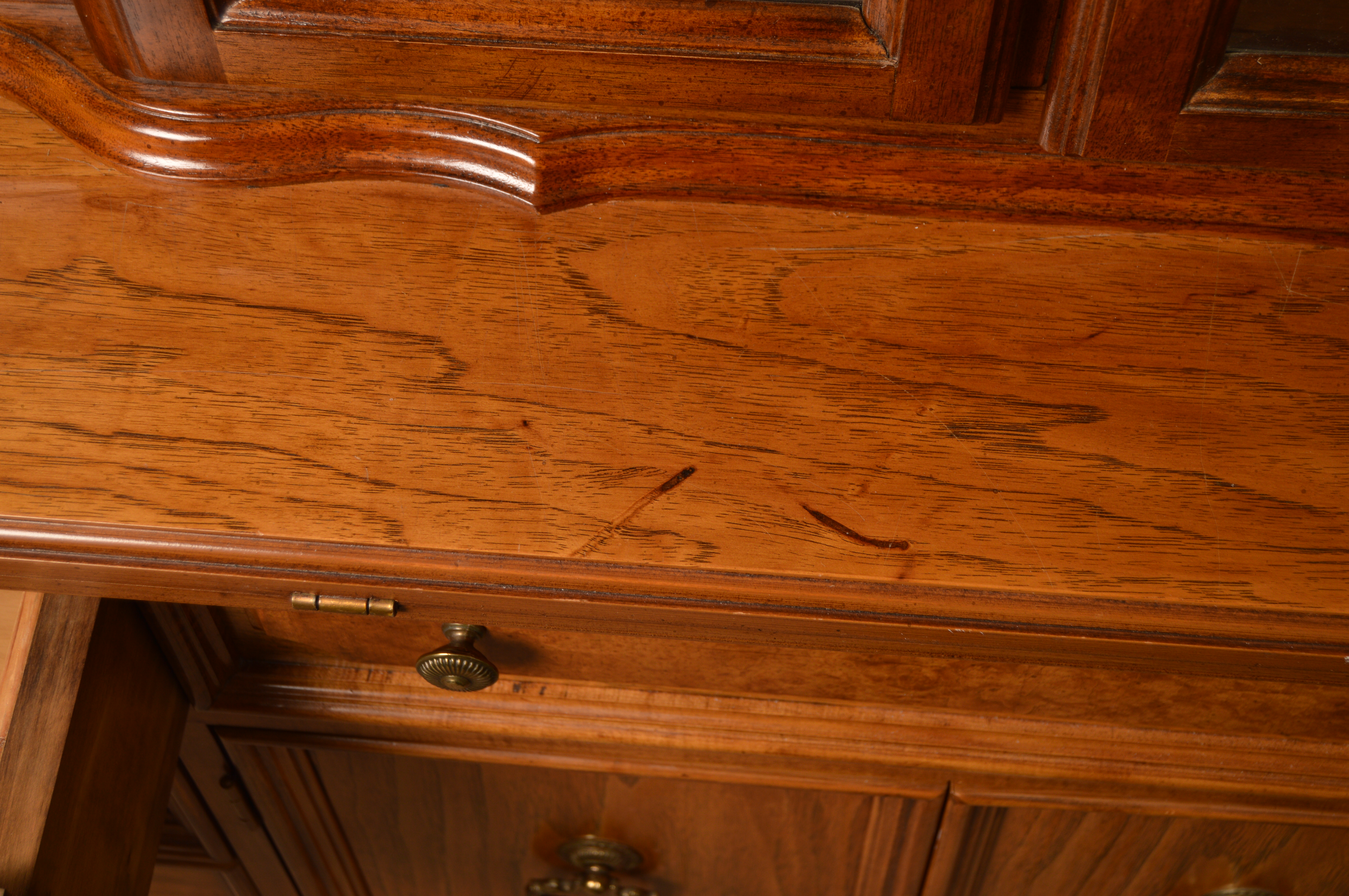 Vintage Two-Piece China Cabinet by Thomasville