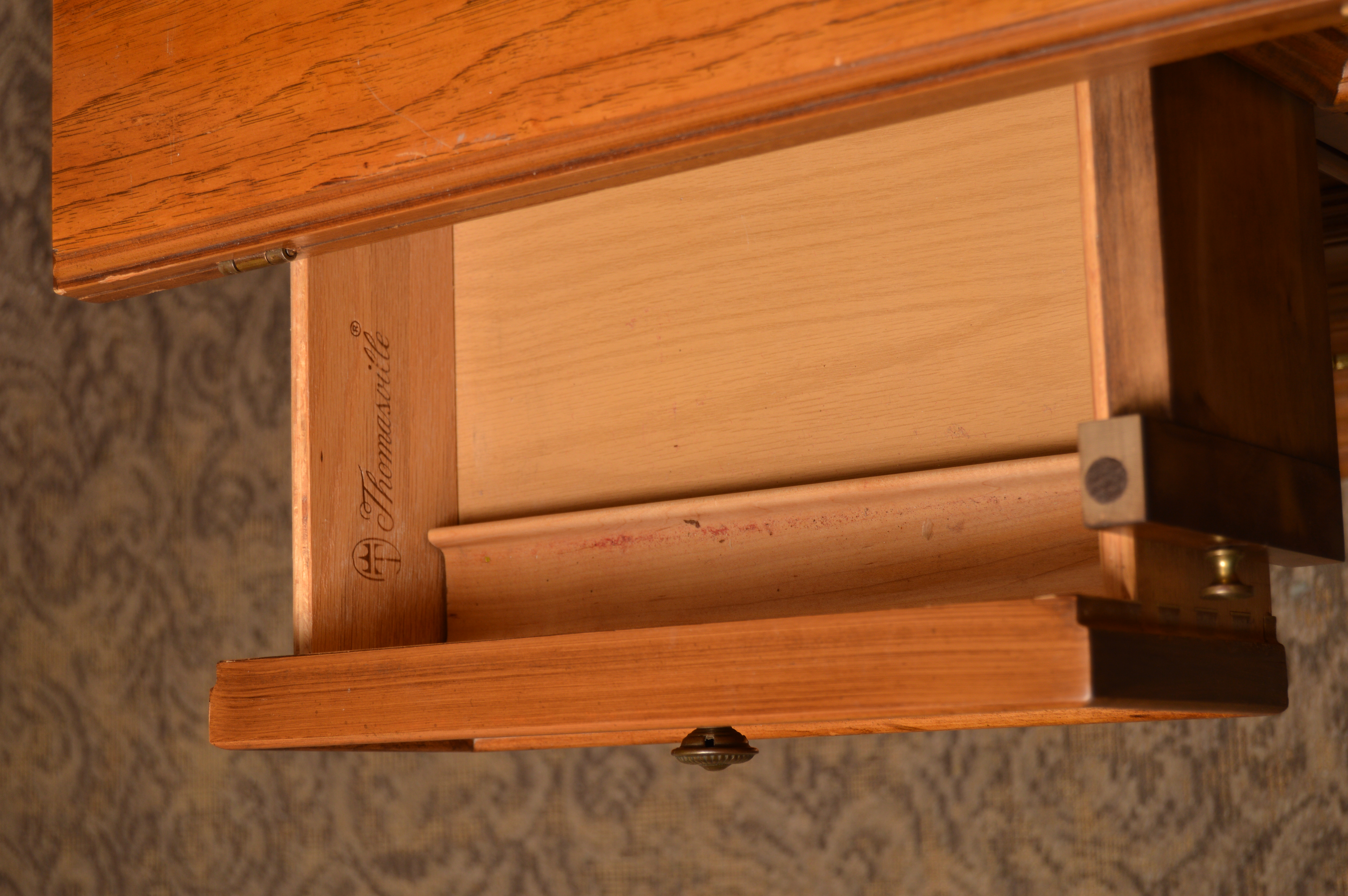 Vintage Two-Piece China Cabinet by Thomasville