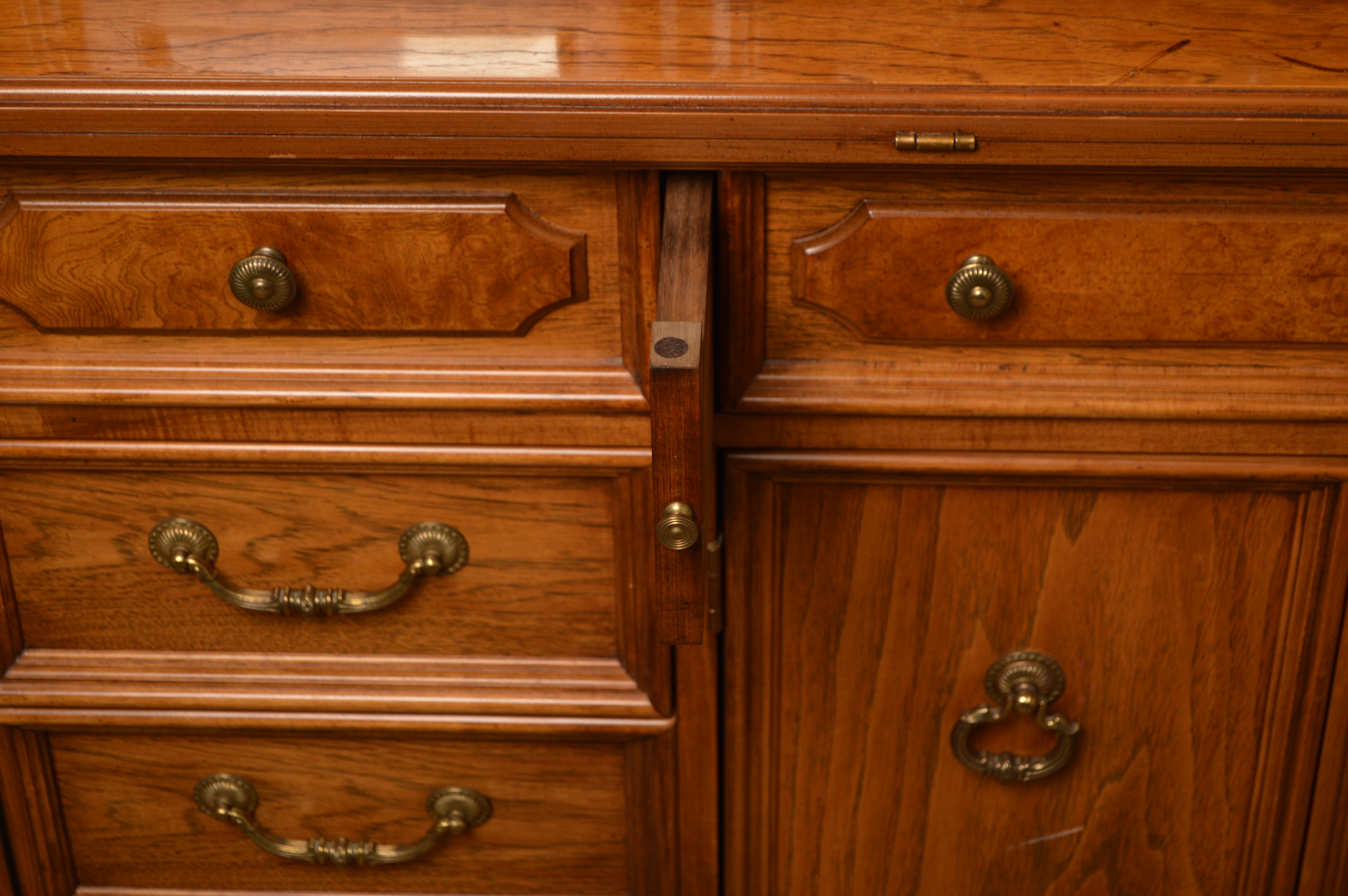 Vintage Two-Piece China Cabinet by Thomasville