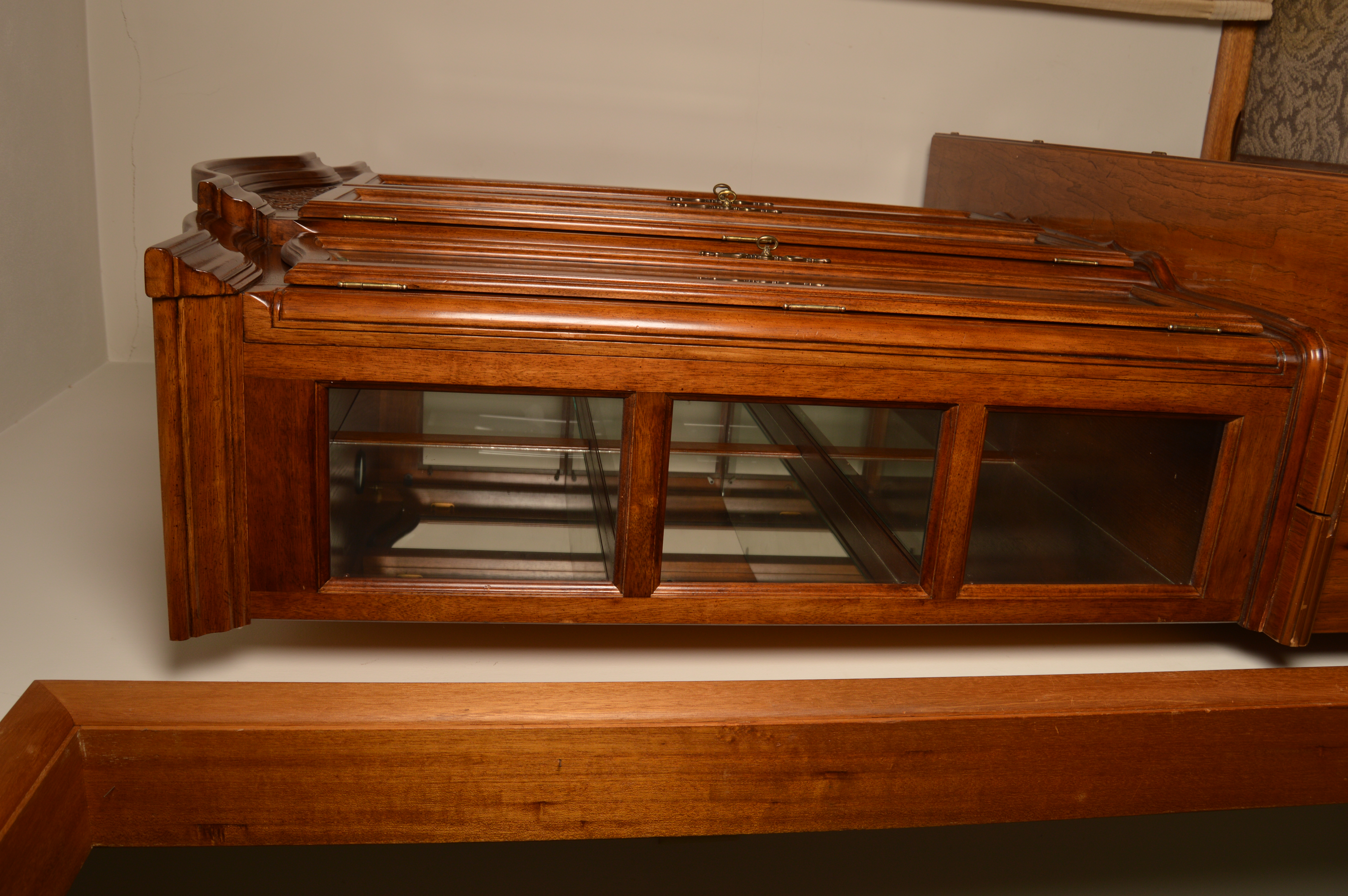 Vintage Two-Piece China Cabinet by Thomasville