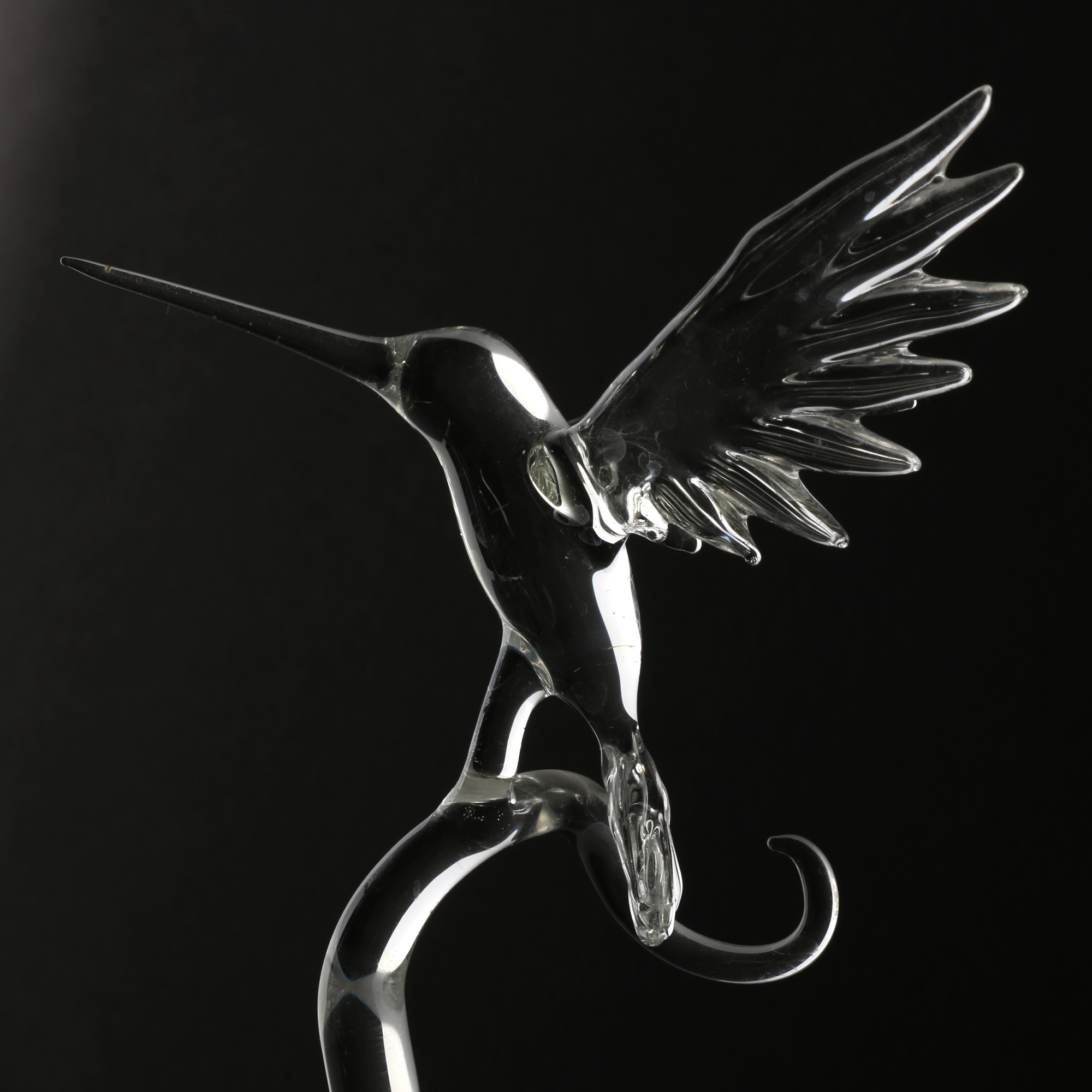 Hans Godo Fräbel Hummingbird Glass Sculpture