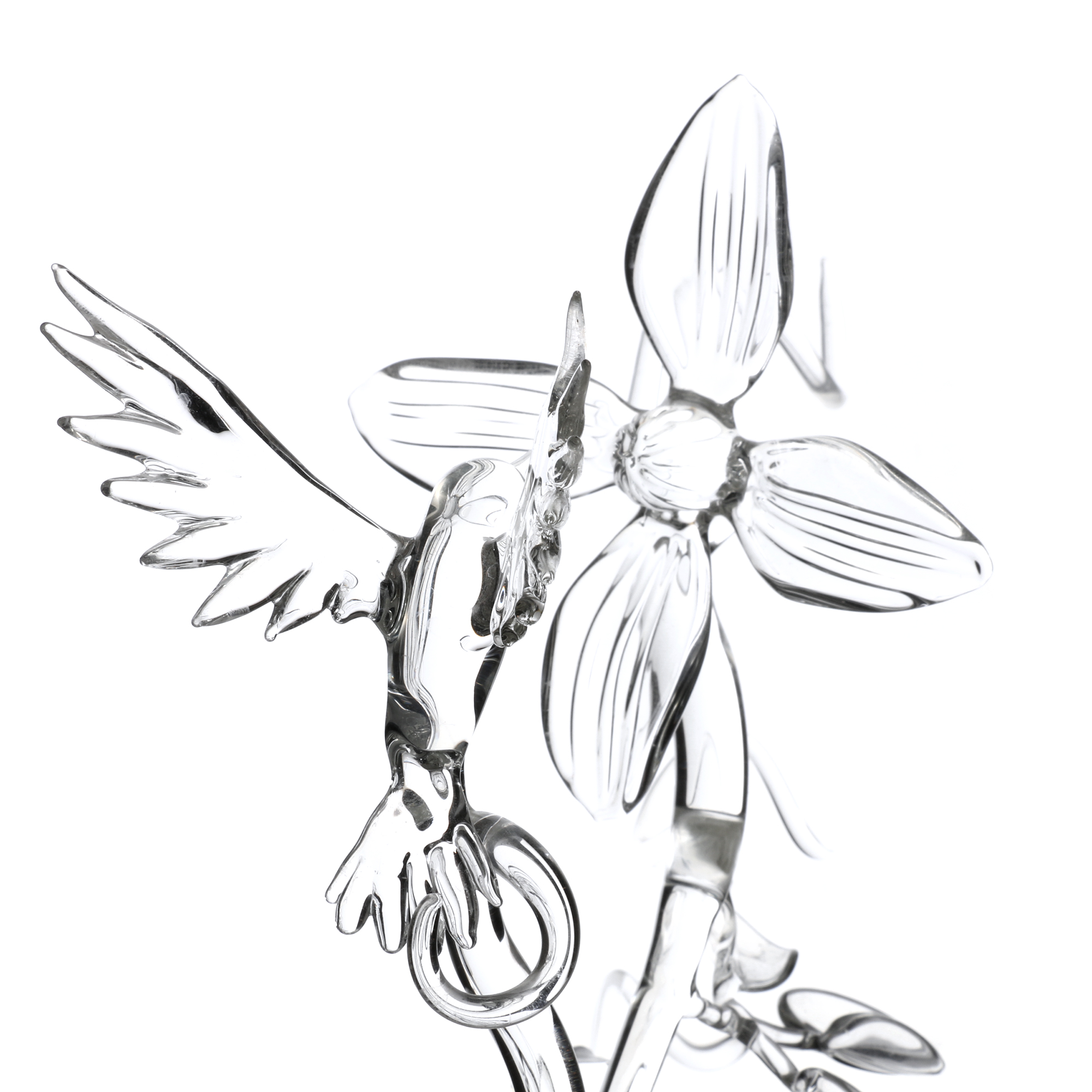 Hans Godo Fräbel Hummingbird Glass Sculpture