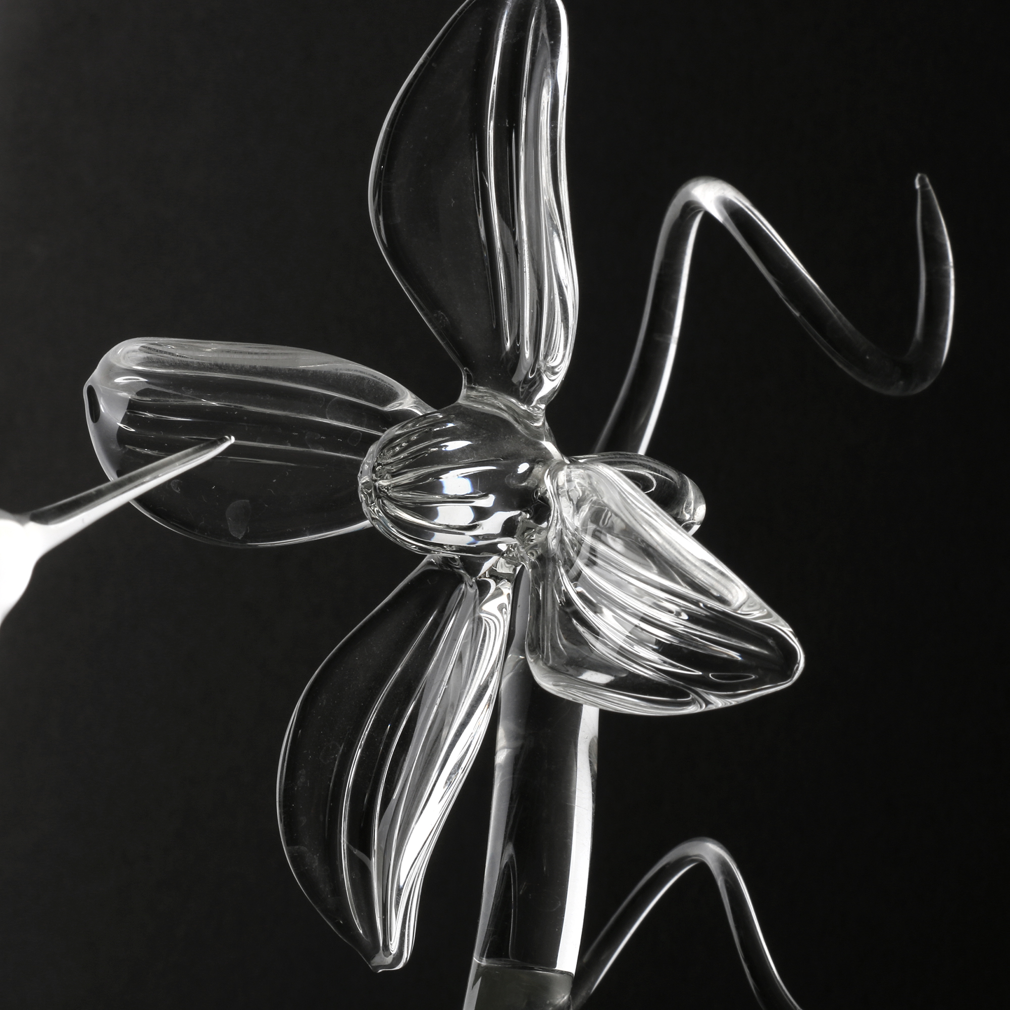 Hans Godo Fräbel Hummingbird Glass Sculpture