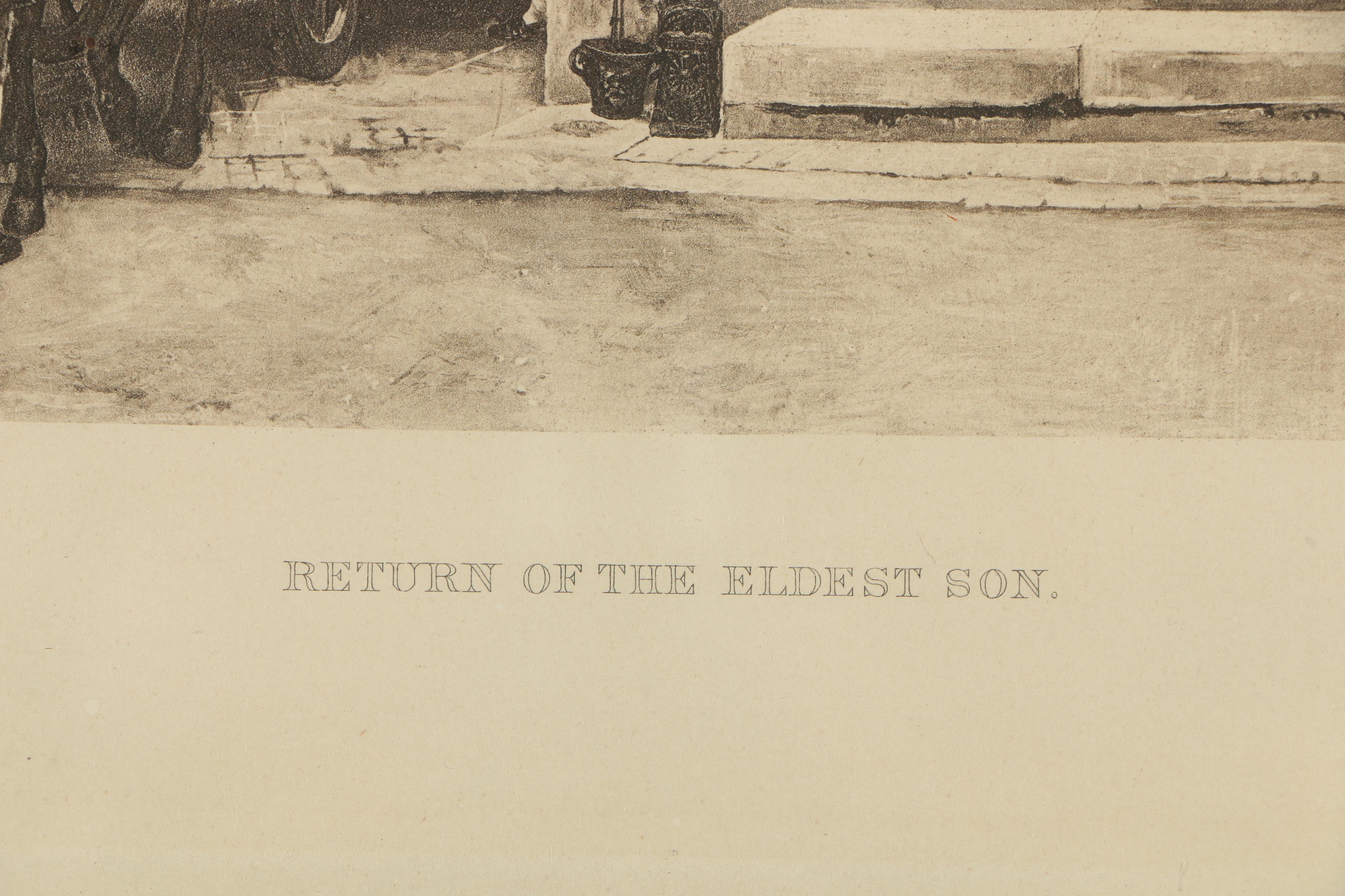 Photomechanical Print After Leon Escosura "Return of the Eldest Son"