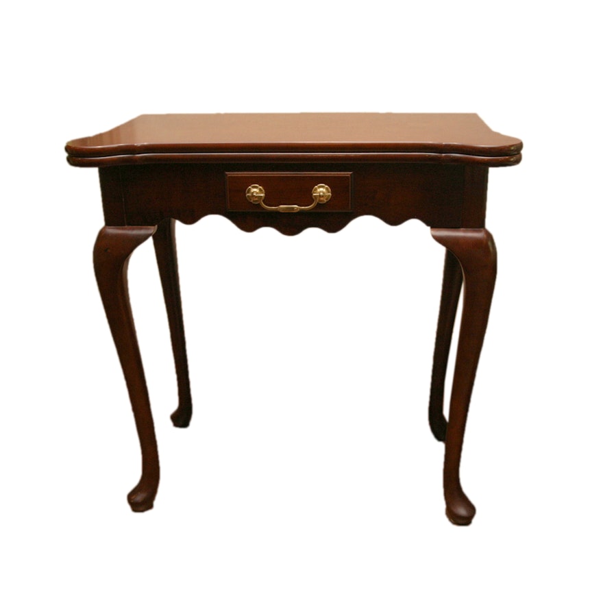 Queen Anne Style Cherry Game Table