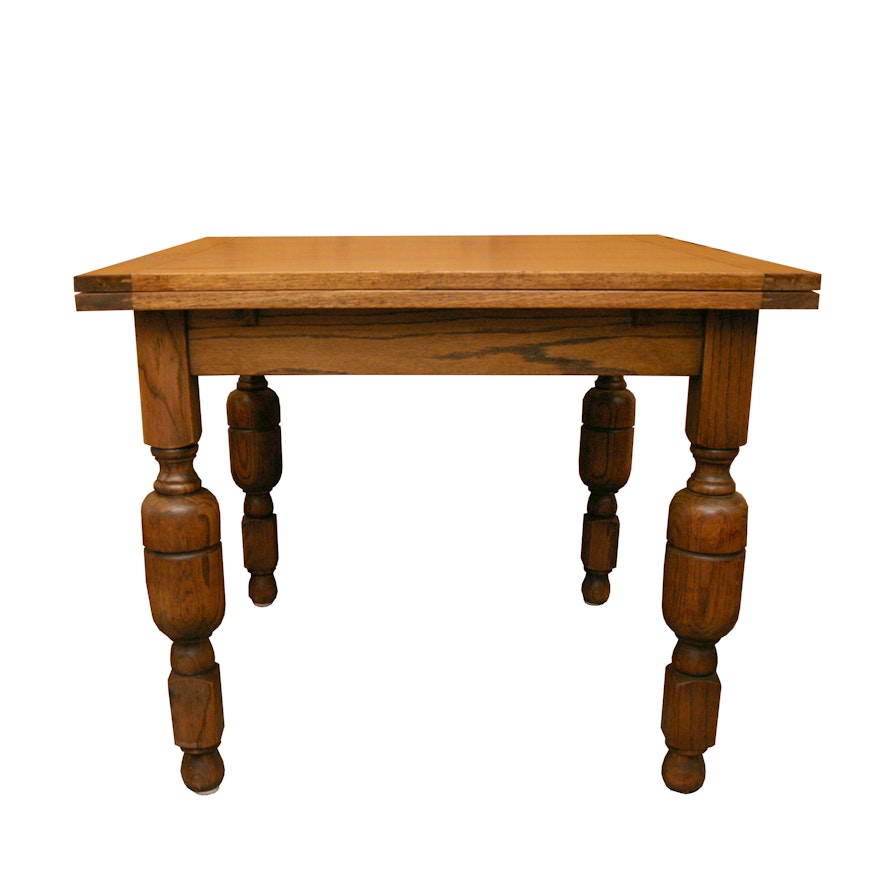 Vintage Oak Pull Leaf Extension Dining Table