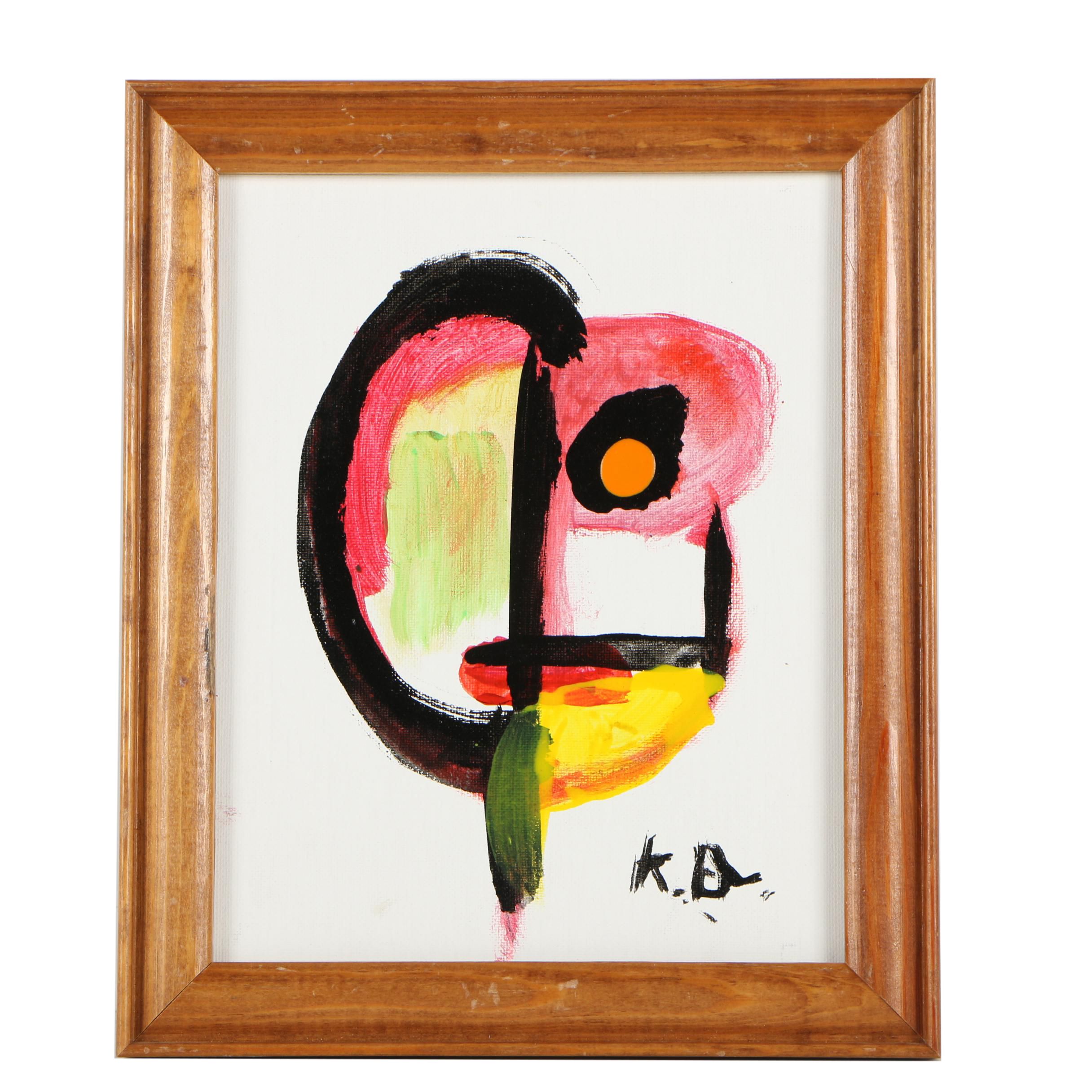 Abstract Acrylic Painting